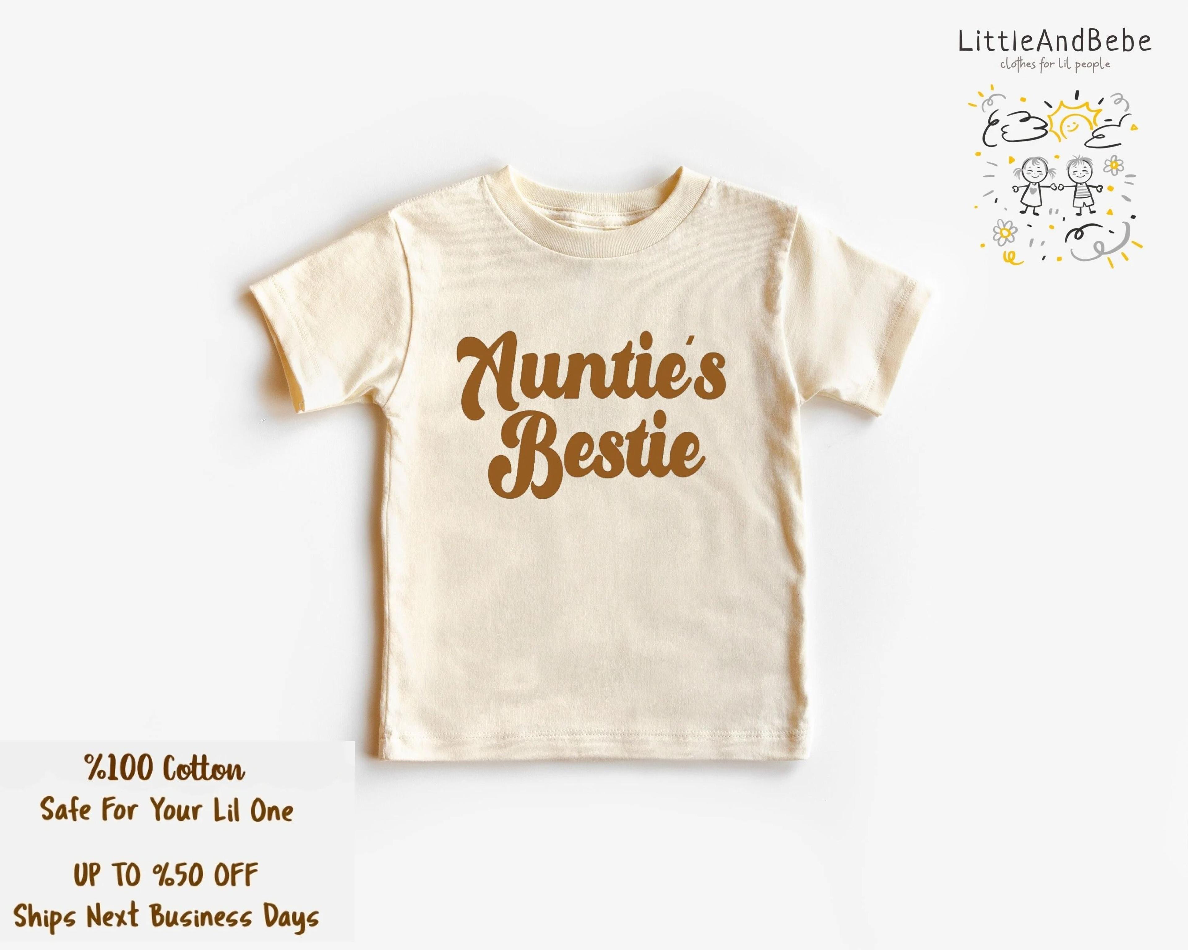 aunties bestie shirt, auntie's bestie toddler shirt, auntie and niece matching shirt, auntie gift for niece, cute toddle
