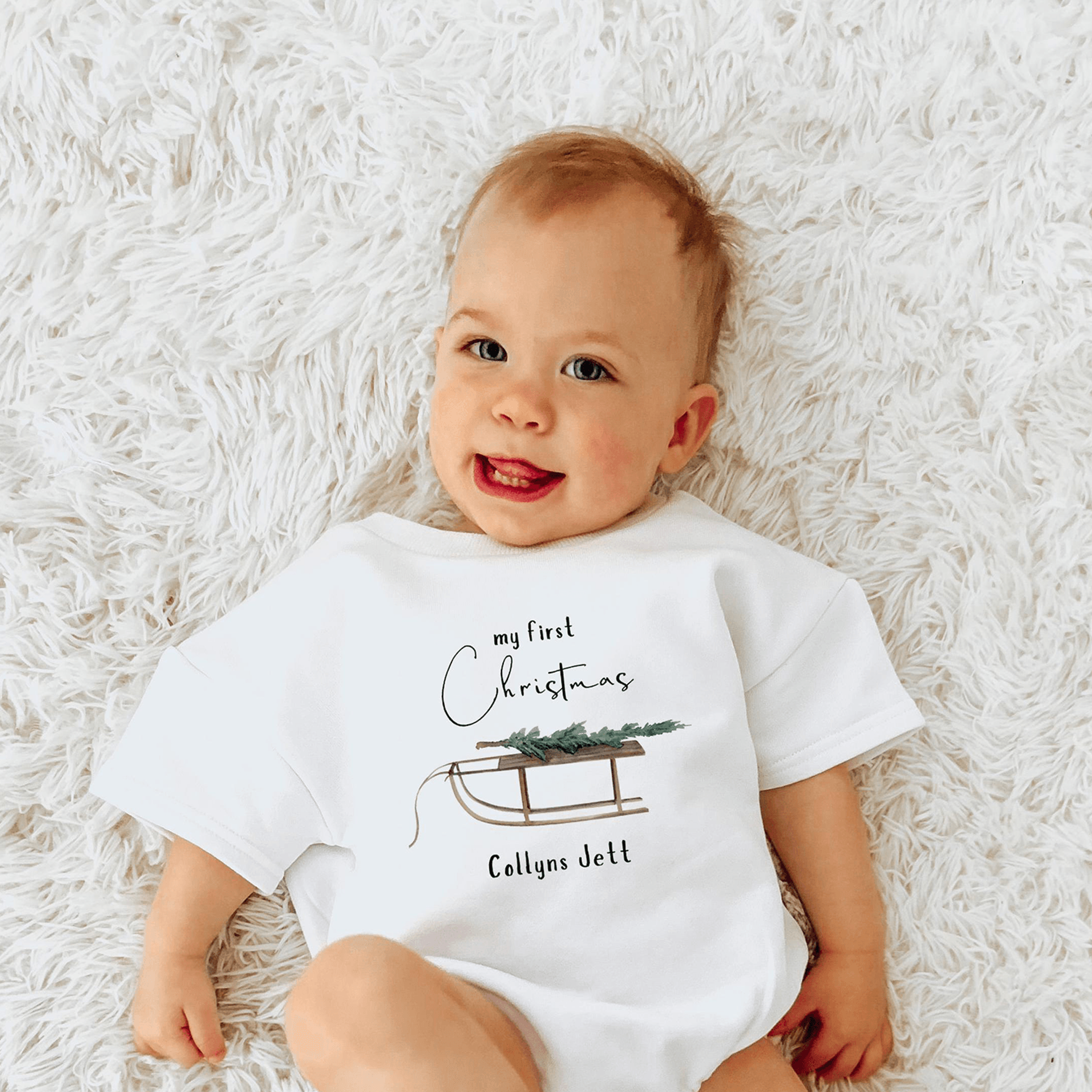 first christmas baby romper, my first christmas 2025 outfit, personalized baby bodysuit, gingerbread holiday onesie, chr