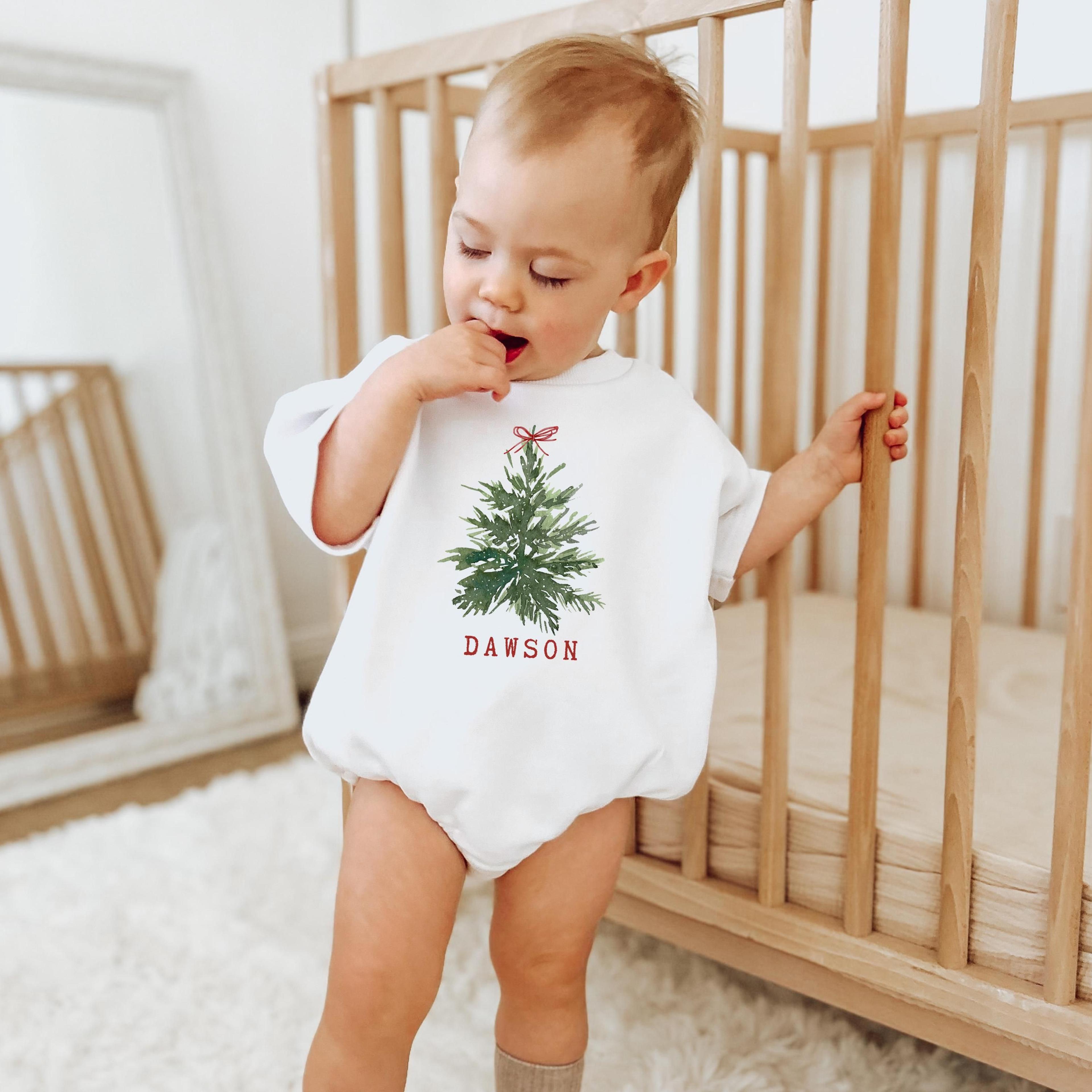 personalized kids christmas shirt, custom name holiday shirt, christmas tree kids outfit, toddler christmas tee, festive