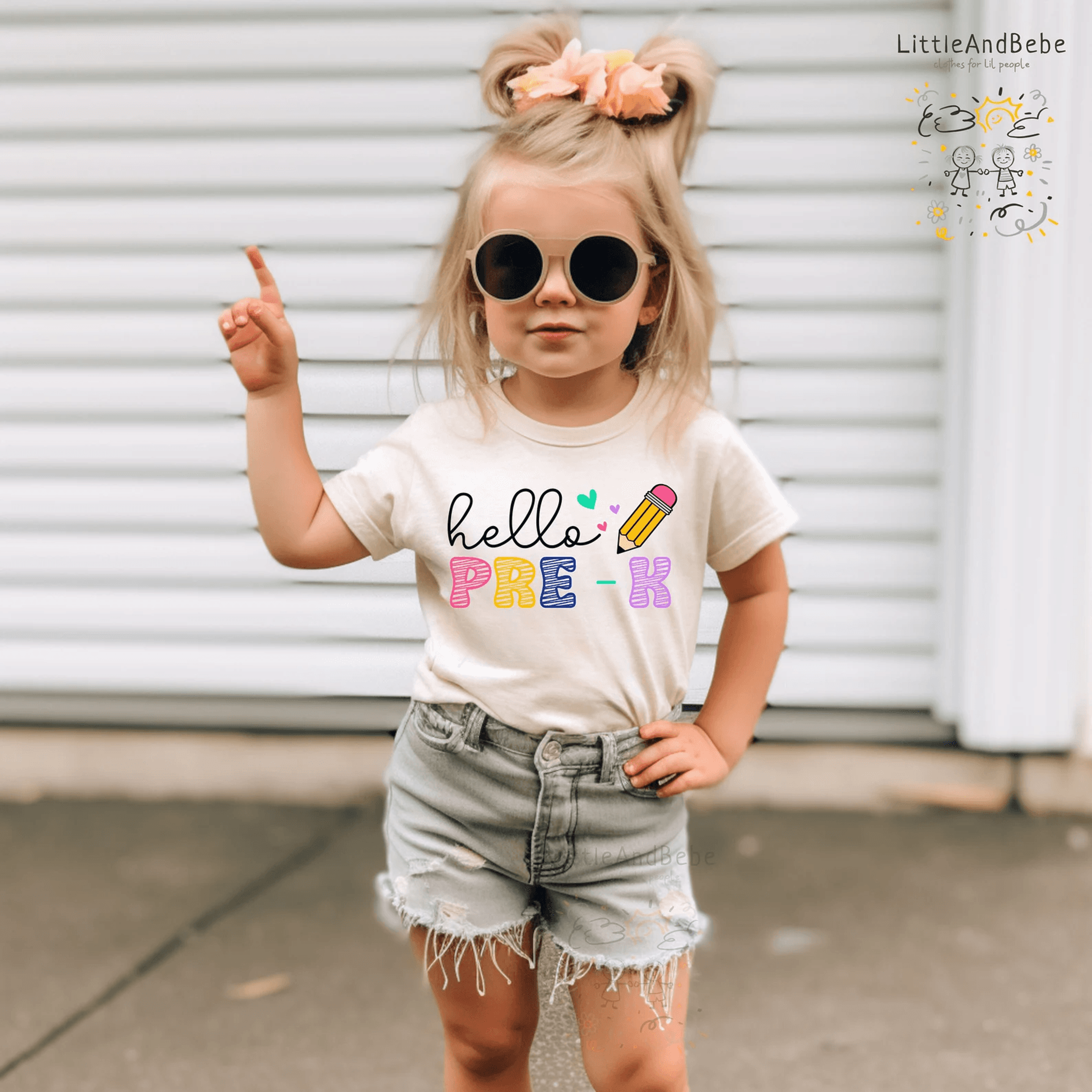 hello pre-k shirt, preschool first day shirt, back to school toddler tee, pre k outfit, preschool teacher gift