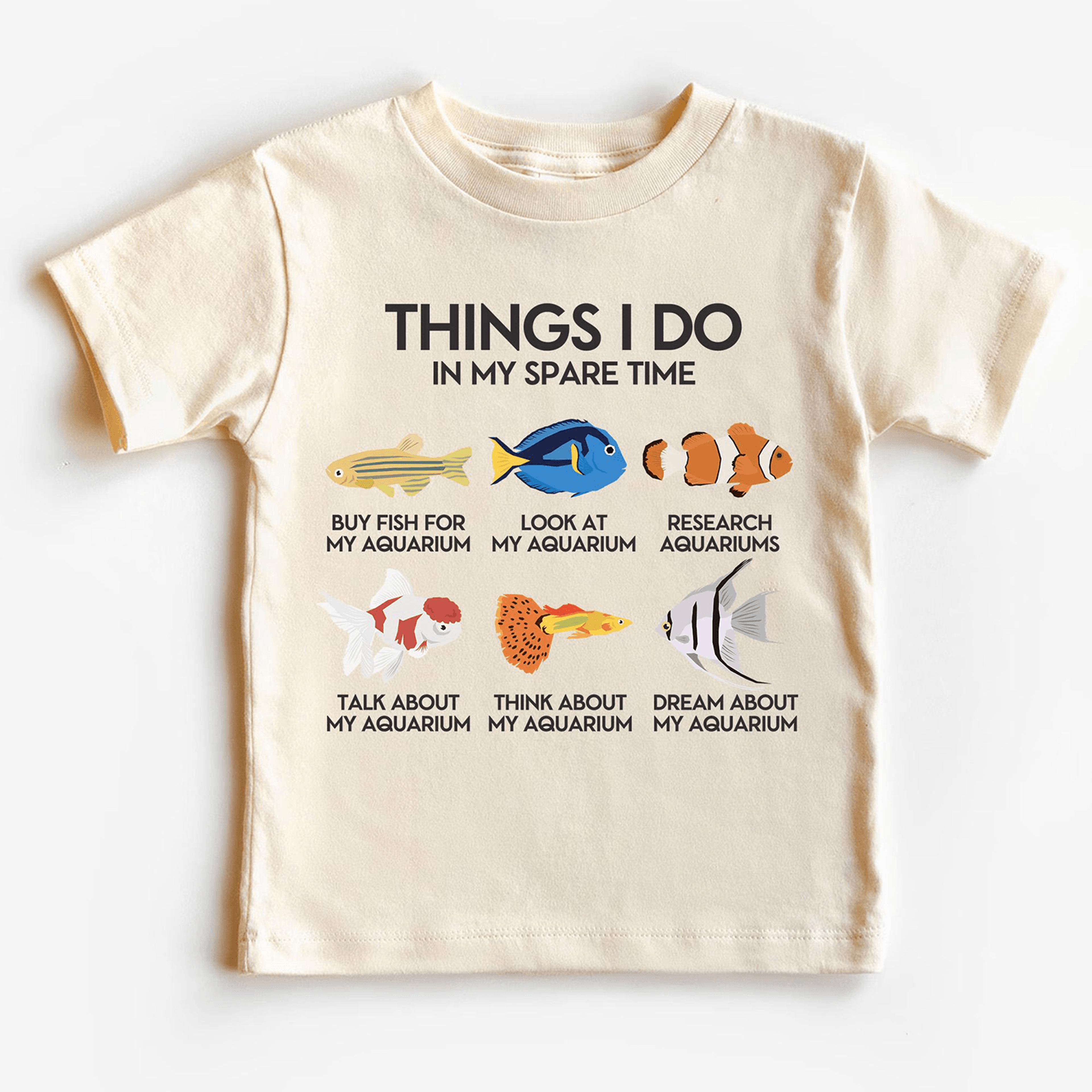 things i do in my spare time aquarium shirt, fish lover kids tee, aquarium hobby shirt, marine life gift for boys girls