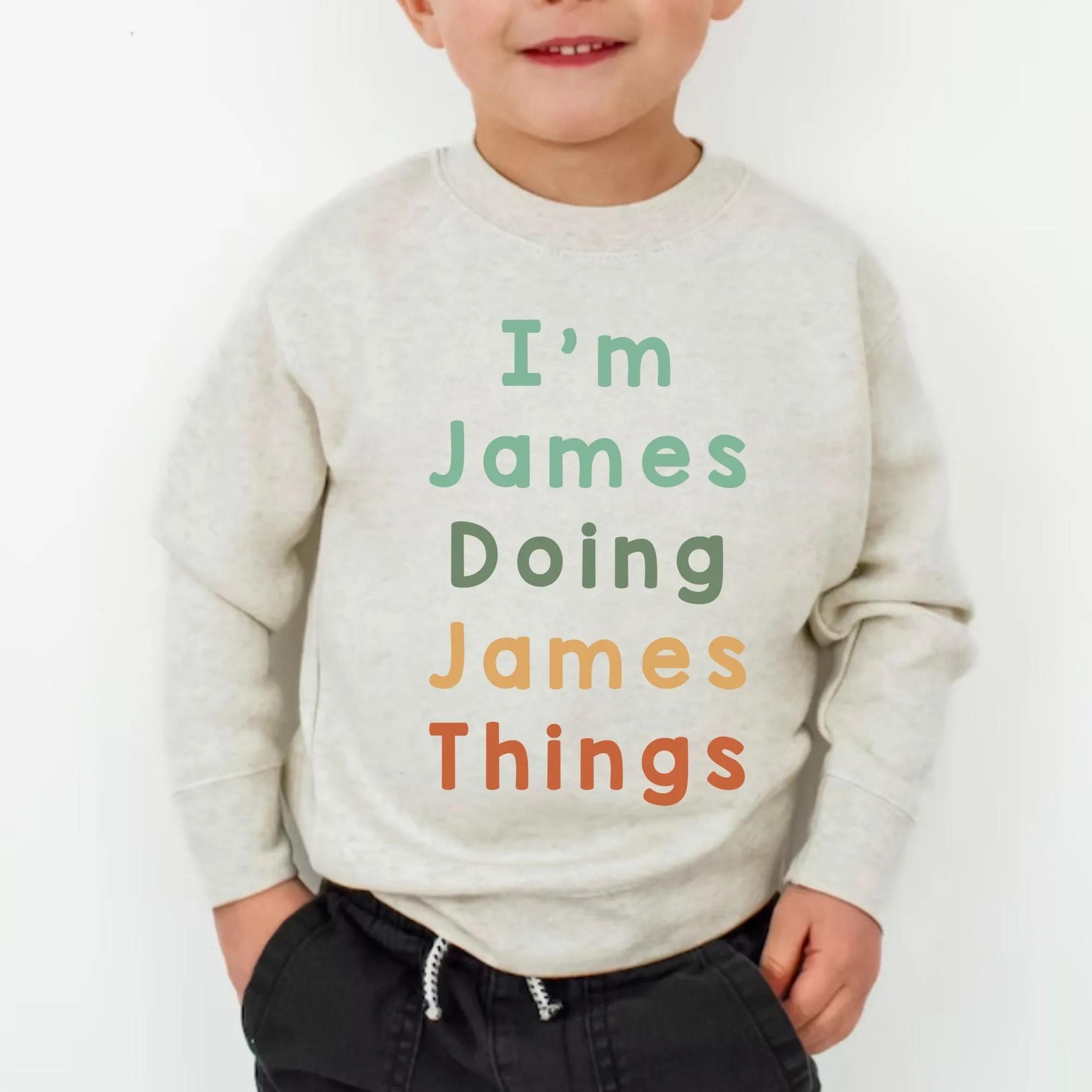 personalized kids sweatshirt, custom name sweatshirt, personalized boy sweatshirt, custom toddler crewneck, kids name