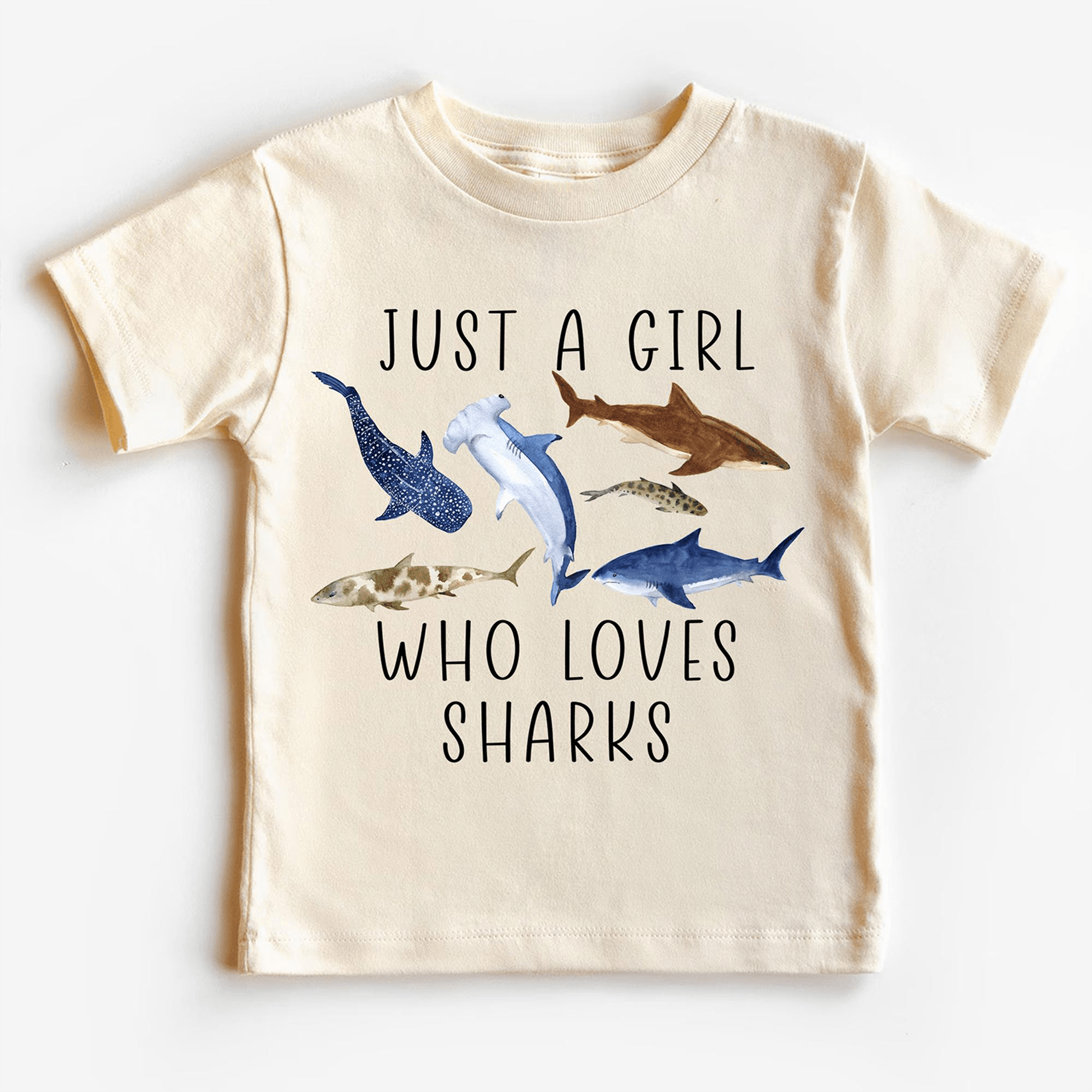 just a girl who loves sharks sweatshirt, shark lover kids shirt, ocean animal gift for girls, marine life sweatshirt