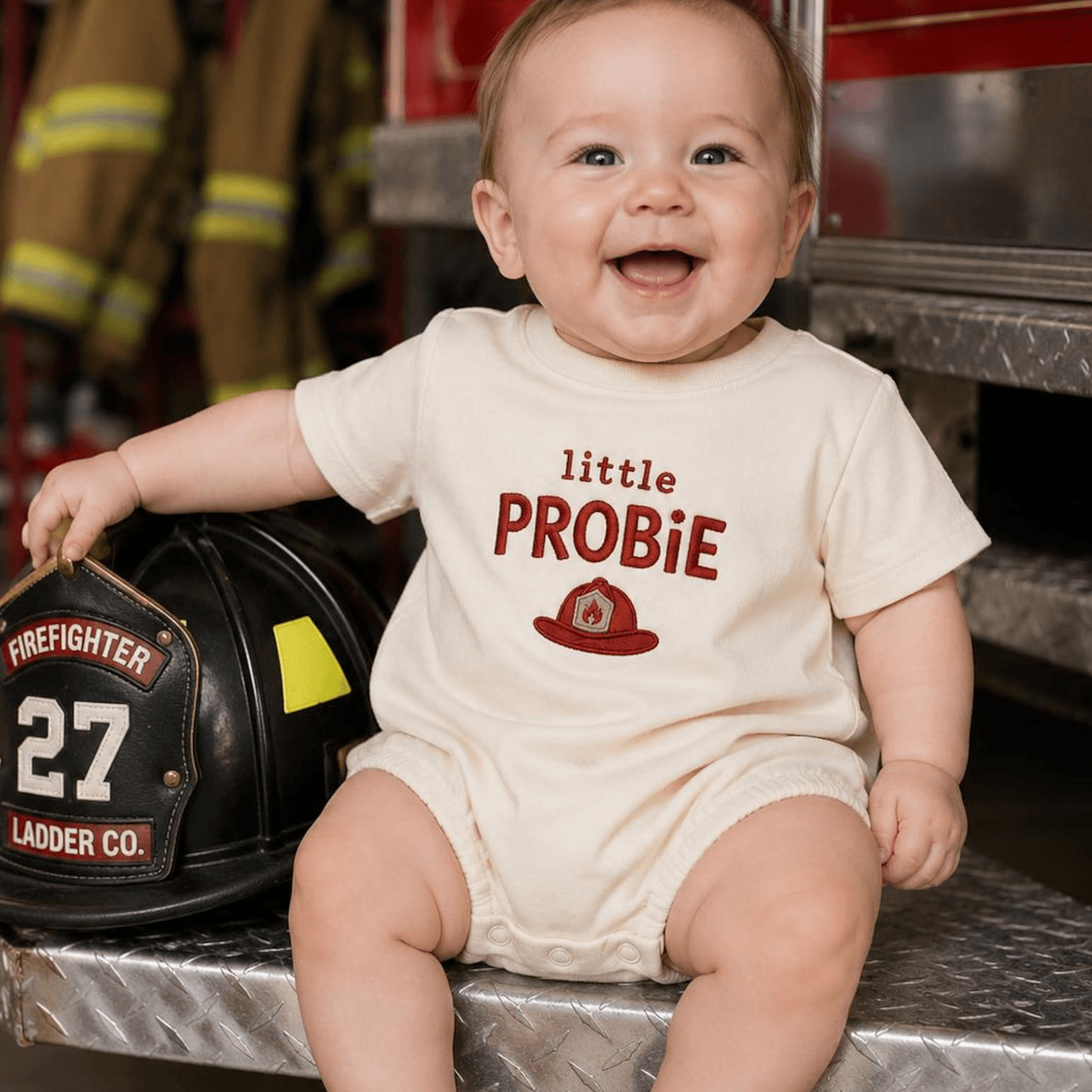 little probie embroidered baby romper, police baby gift, baby shower gift, future officer baby outfit