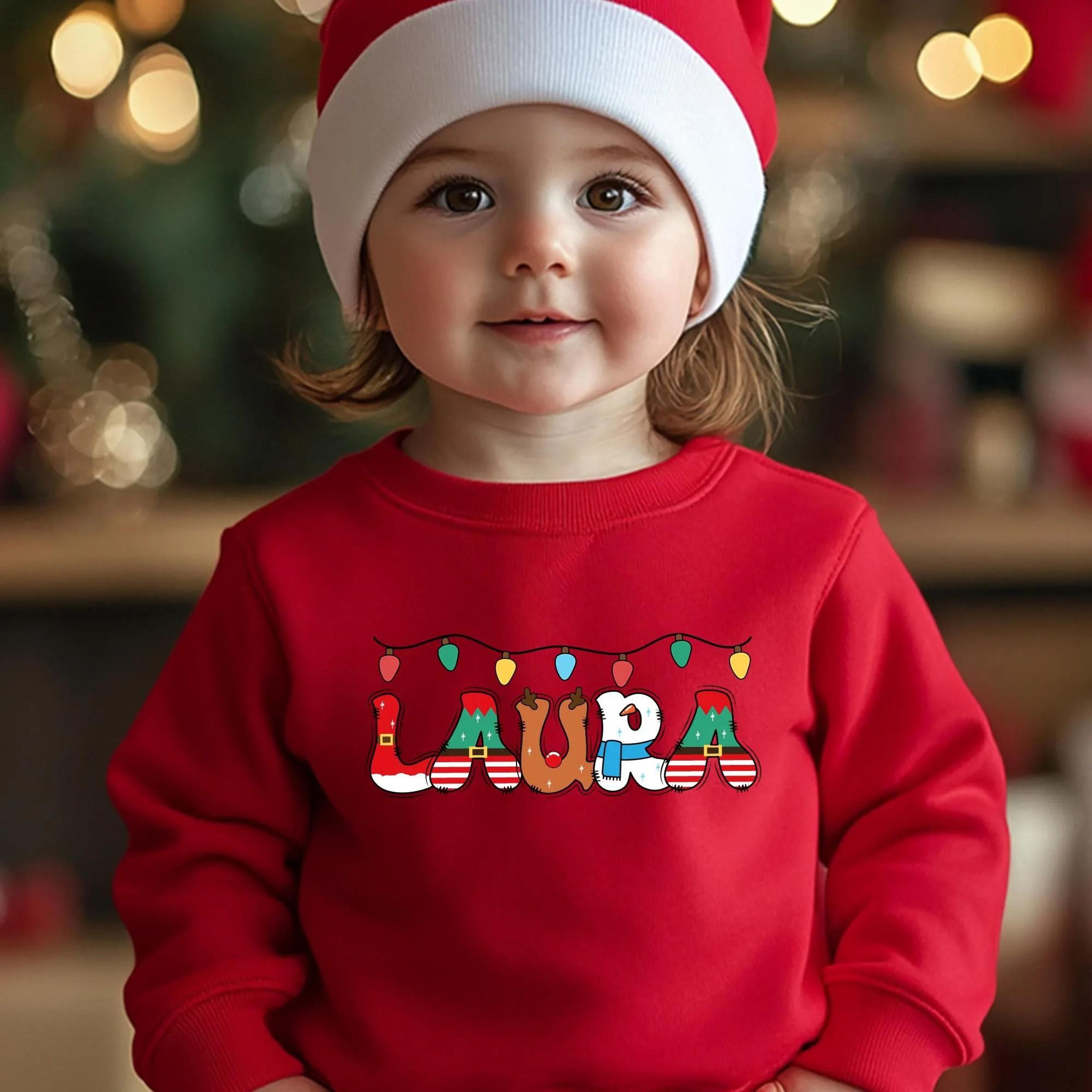 lily christmas shirt, personalized kids christmas tee, custom name xmas shirt, toddler holiday outfit, cute christmas