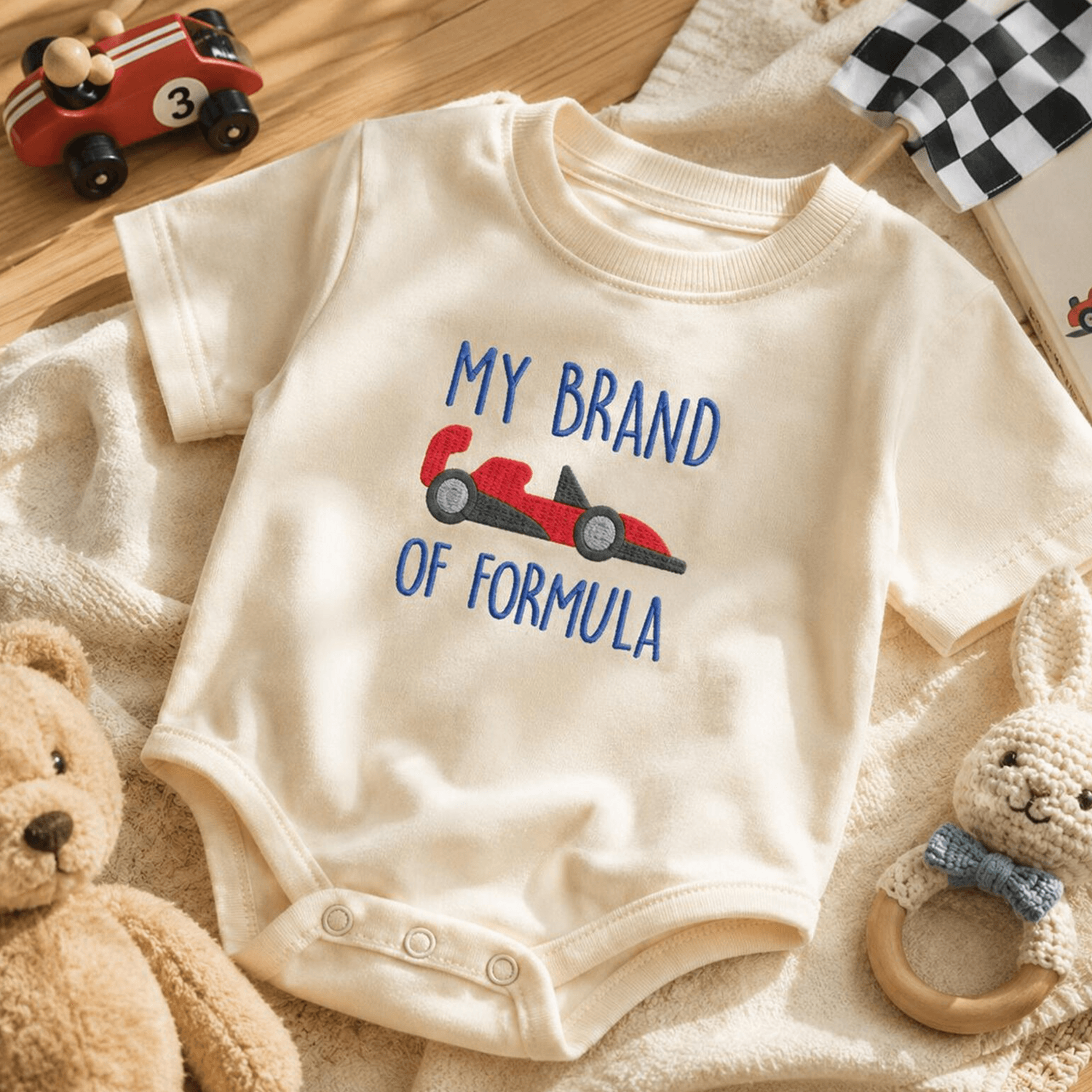 my brand of formula is busch light baby romper, funny baby outfit, embroidered newborn onesie, baby shower gift