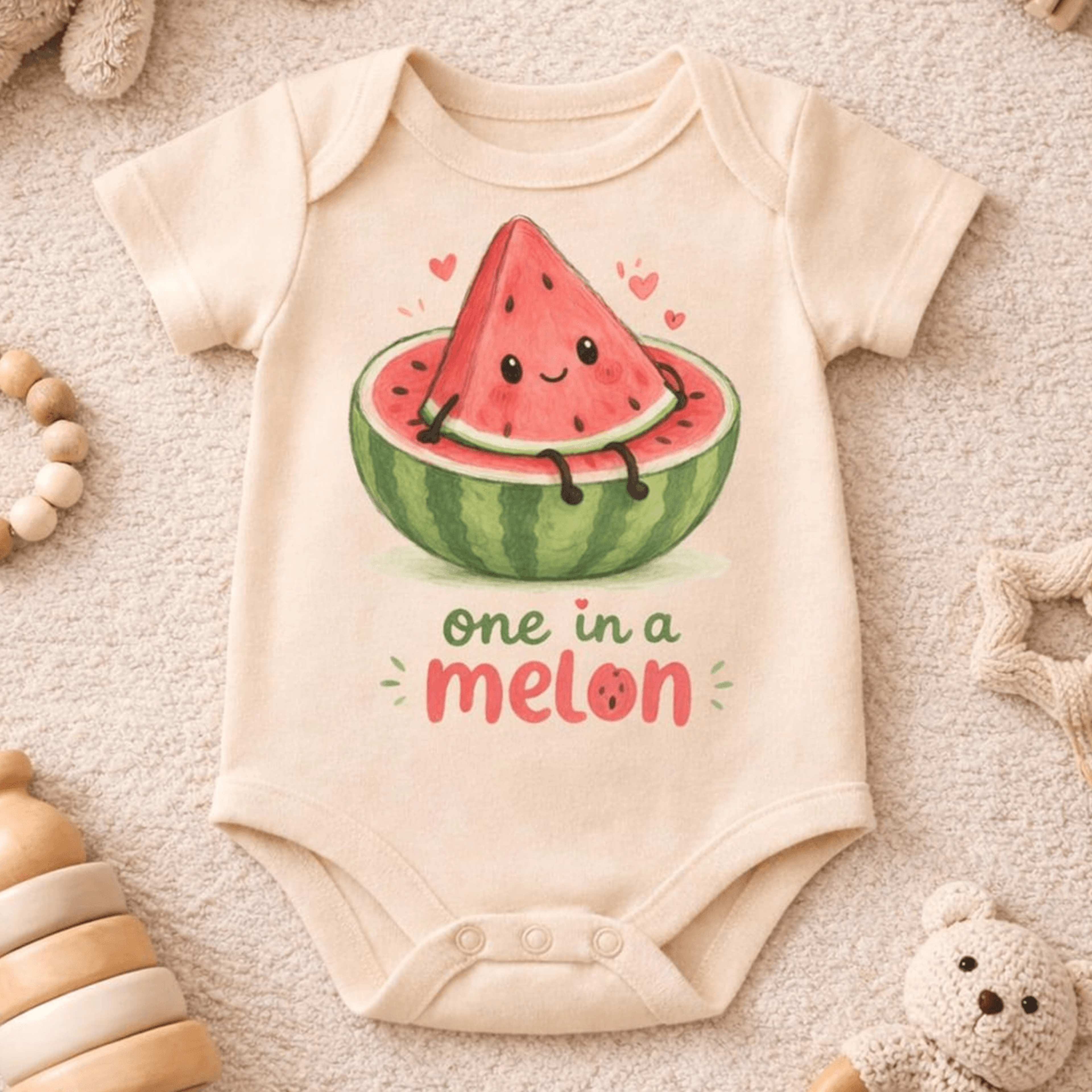 one in a melon baby bodysuit watermelon baby clothes cute summer infant outfit newborn romper baby shower gift