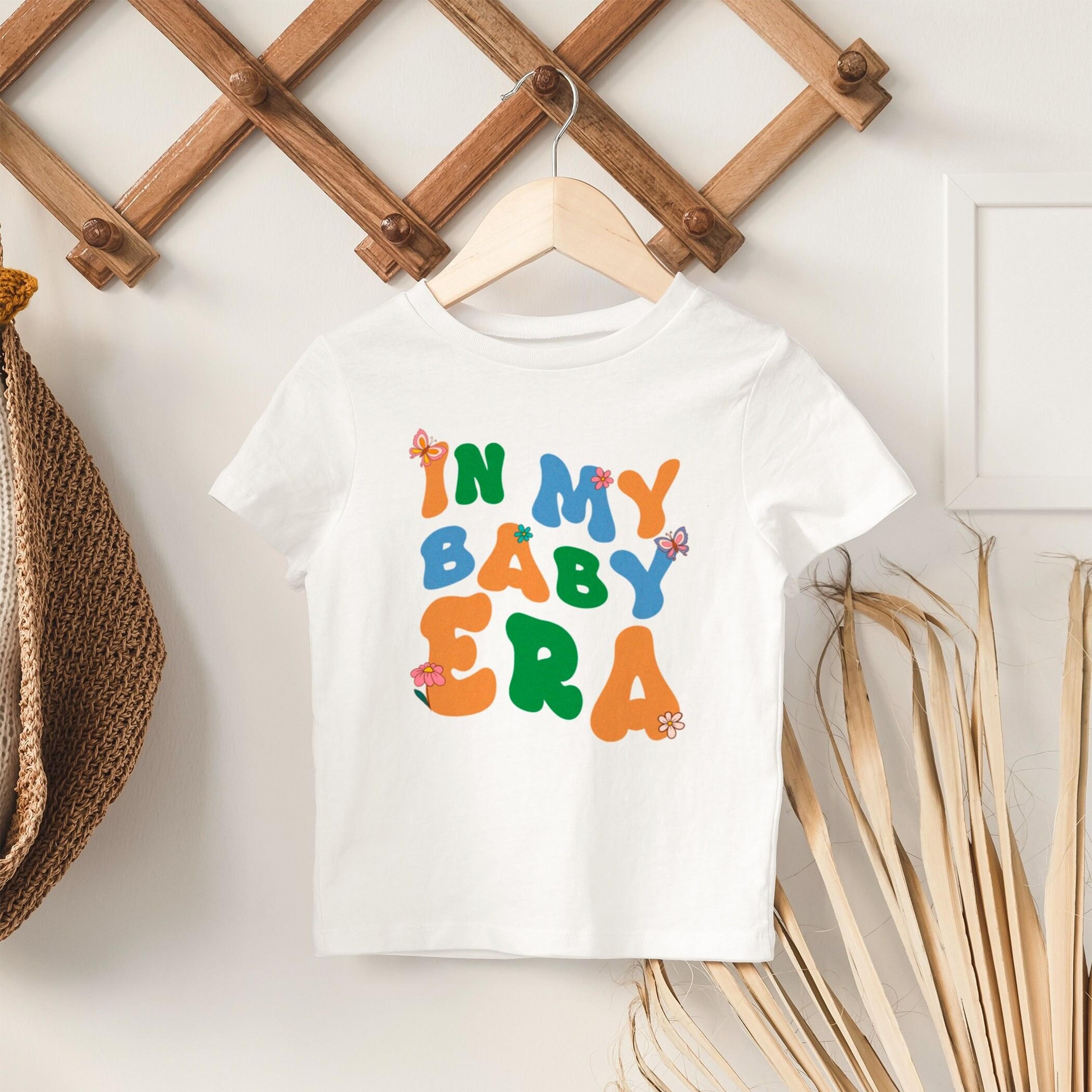in my baby era toddler shirt, retro kids t-shirt, cute toddler outfit, colorful kids tee, baby era birthday gift