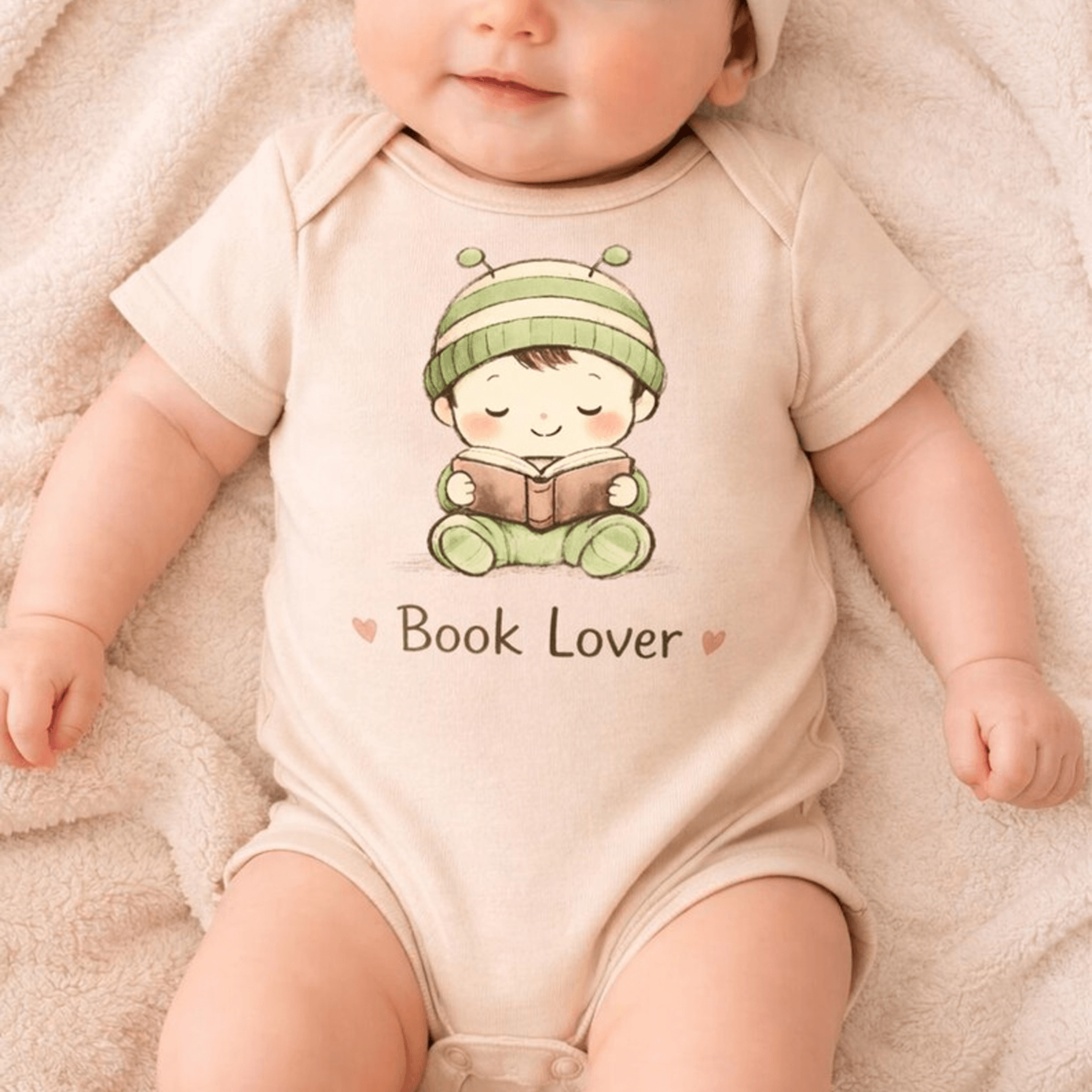 little bookworm baby bodysuit, book lover baby onesie, reading baby outfit, baby shower gift, unisex infant bodysuit
