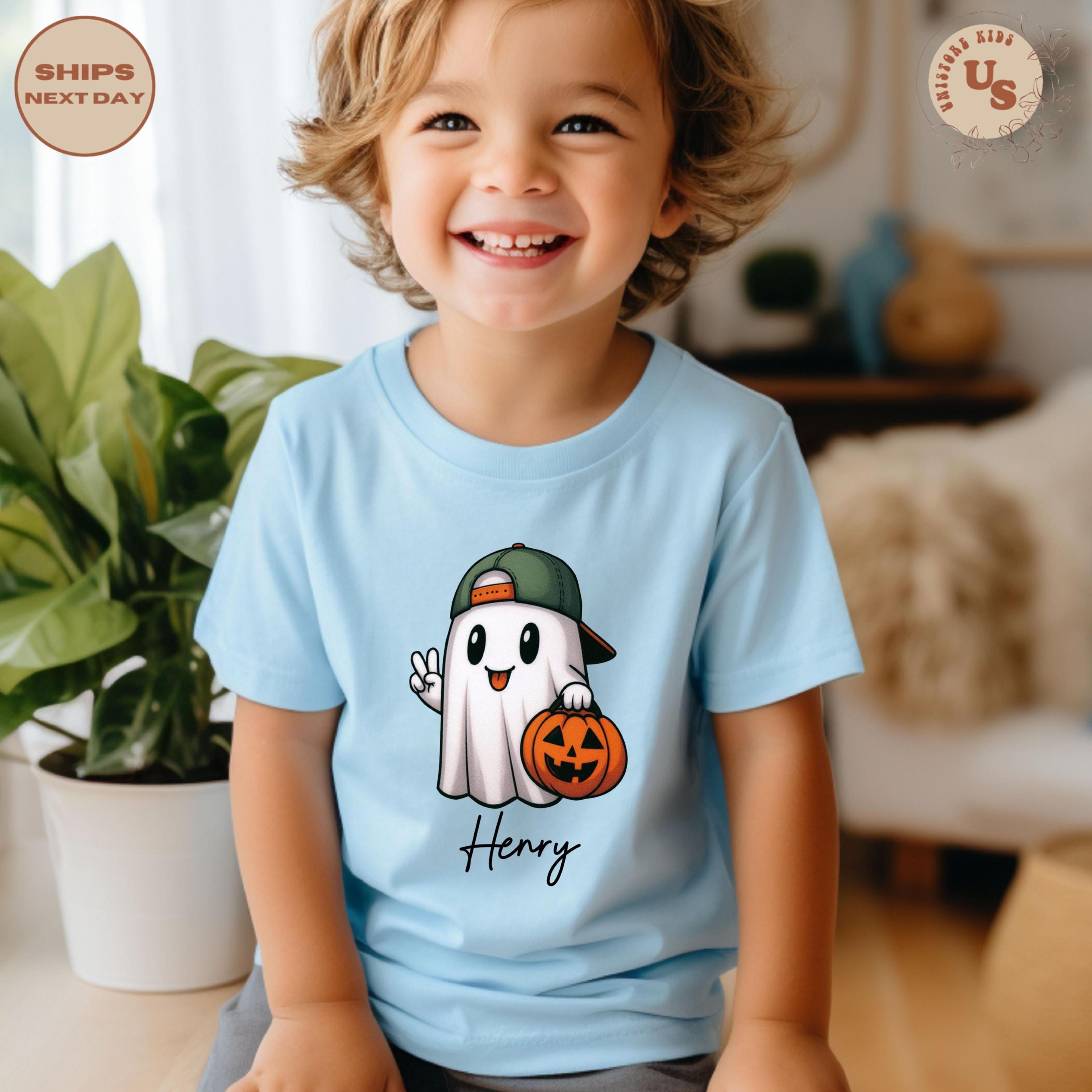 custom halloween sweatshirt, personalized ghost crewneck, pumpkin halloween sweatshirt, spooky fall pullover, halloween