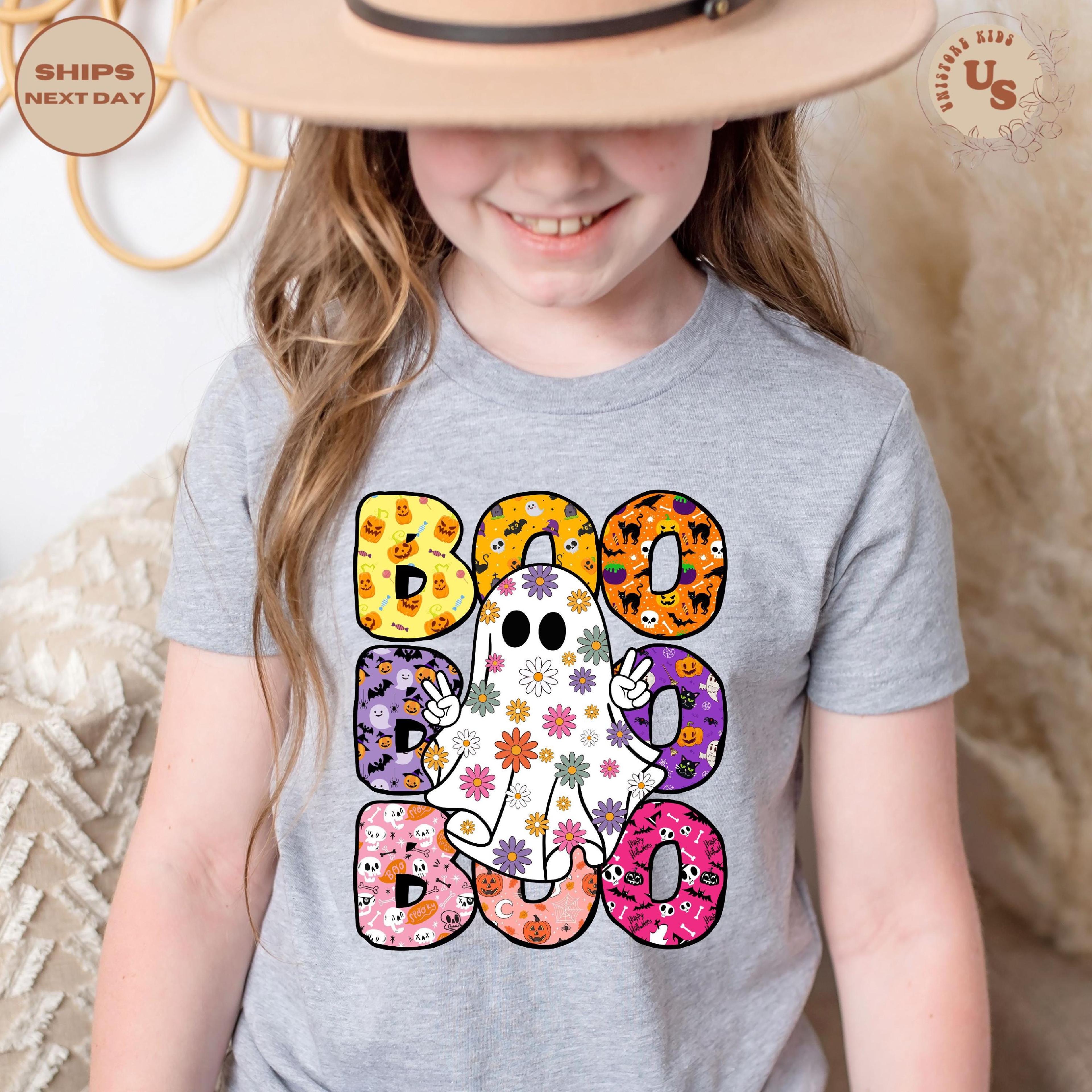 boo halloween t-shirt, cute ghost halloween shirt, spooky ghost tee, fall graphic shirt, pumpkin patch outfit