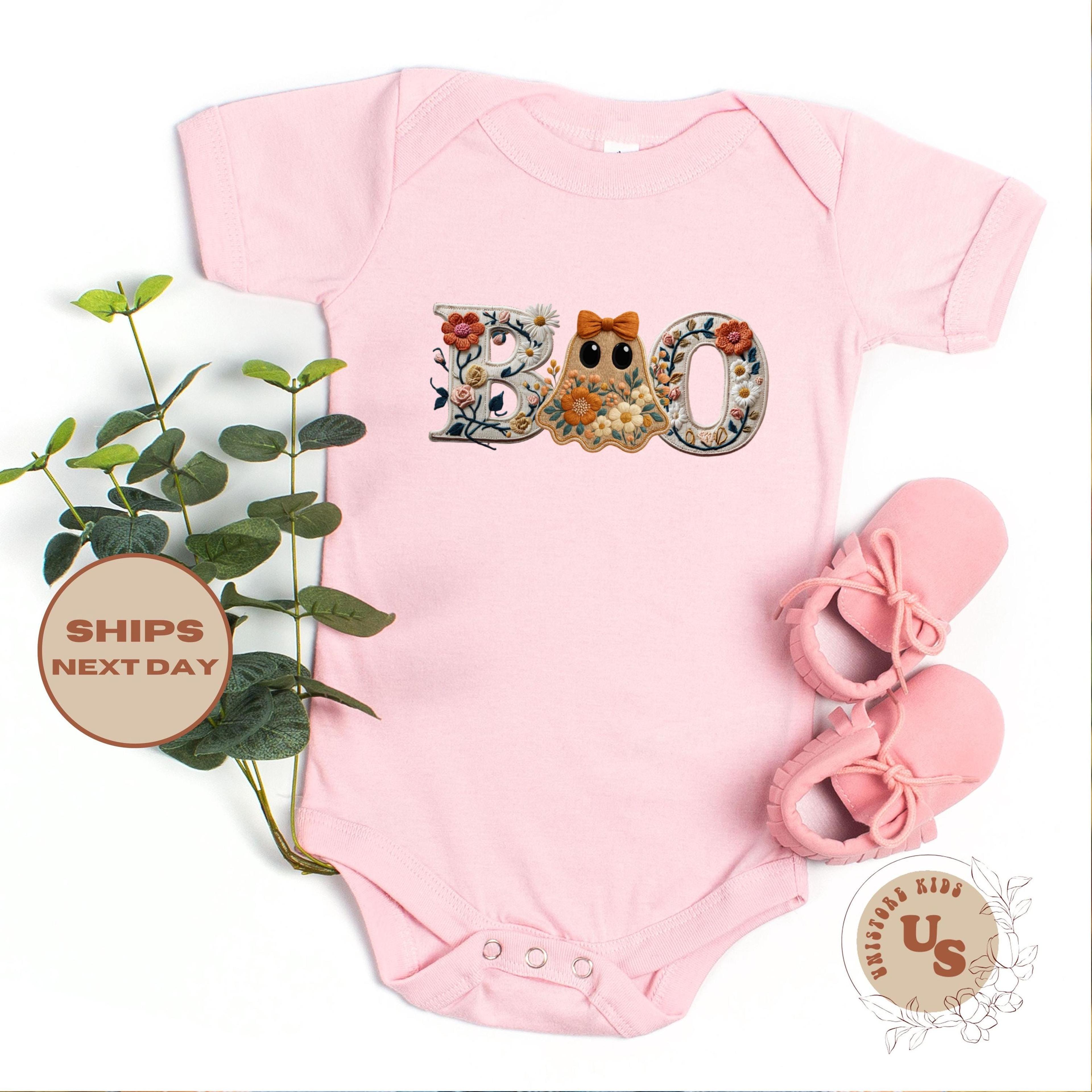 floral boo girl ghost sweatshirt, cute halloween ghost crewneck, girls fall sweatshirt, spooky season pullover, pumpkin