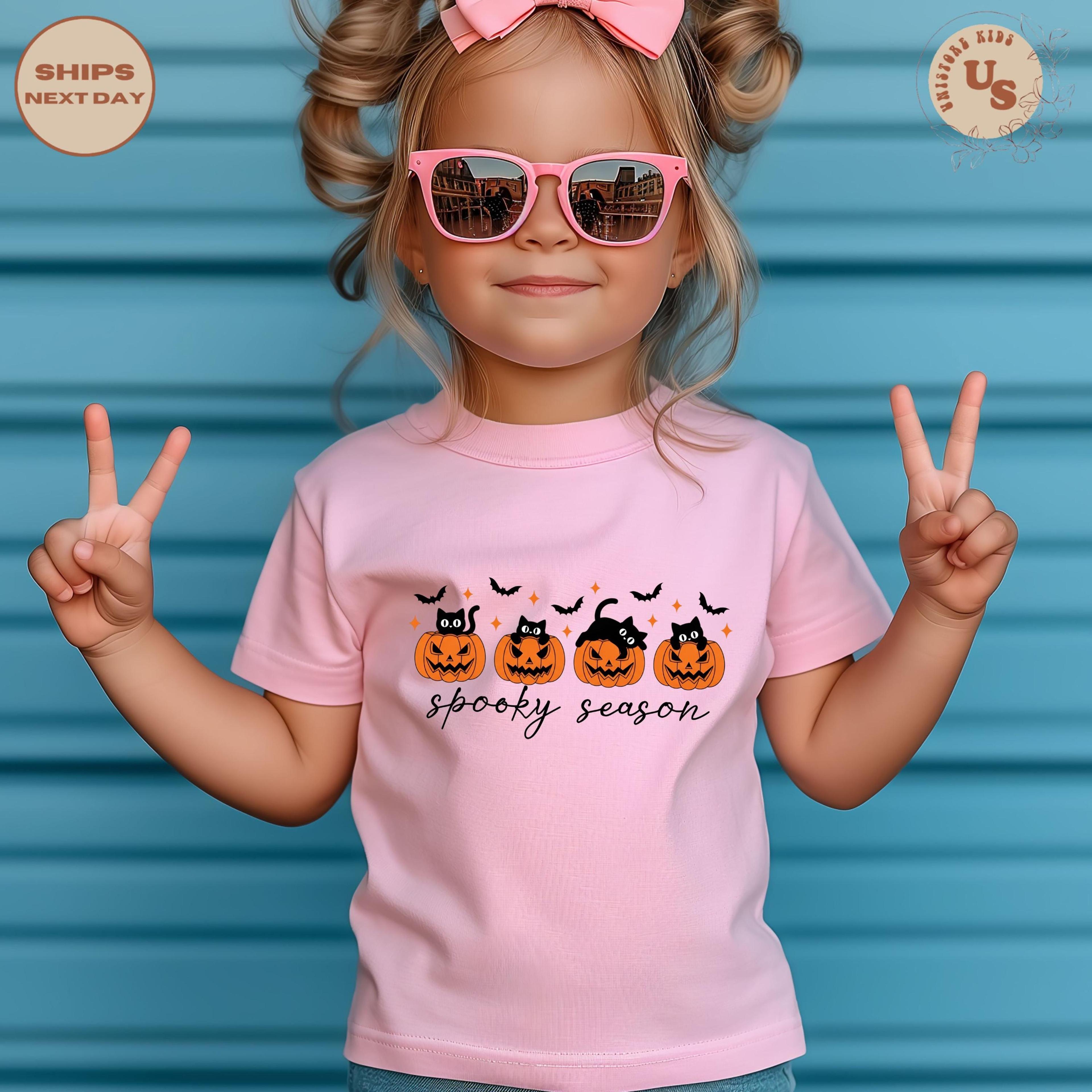 spooky season toddler sweatshirt, pumpkin halloween kids crewneck, cute fall sweatshirt, pumpkin patch outfit, halloween