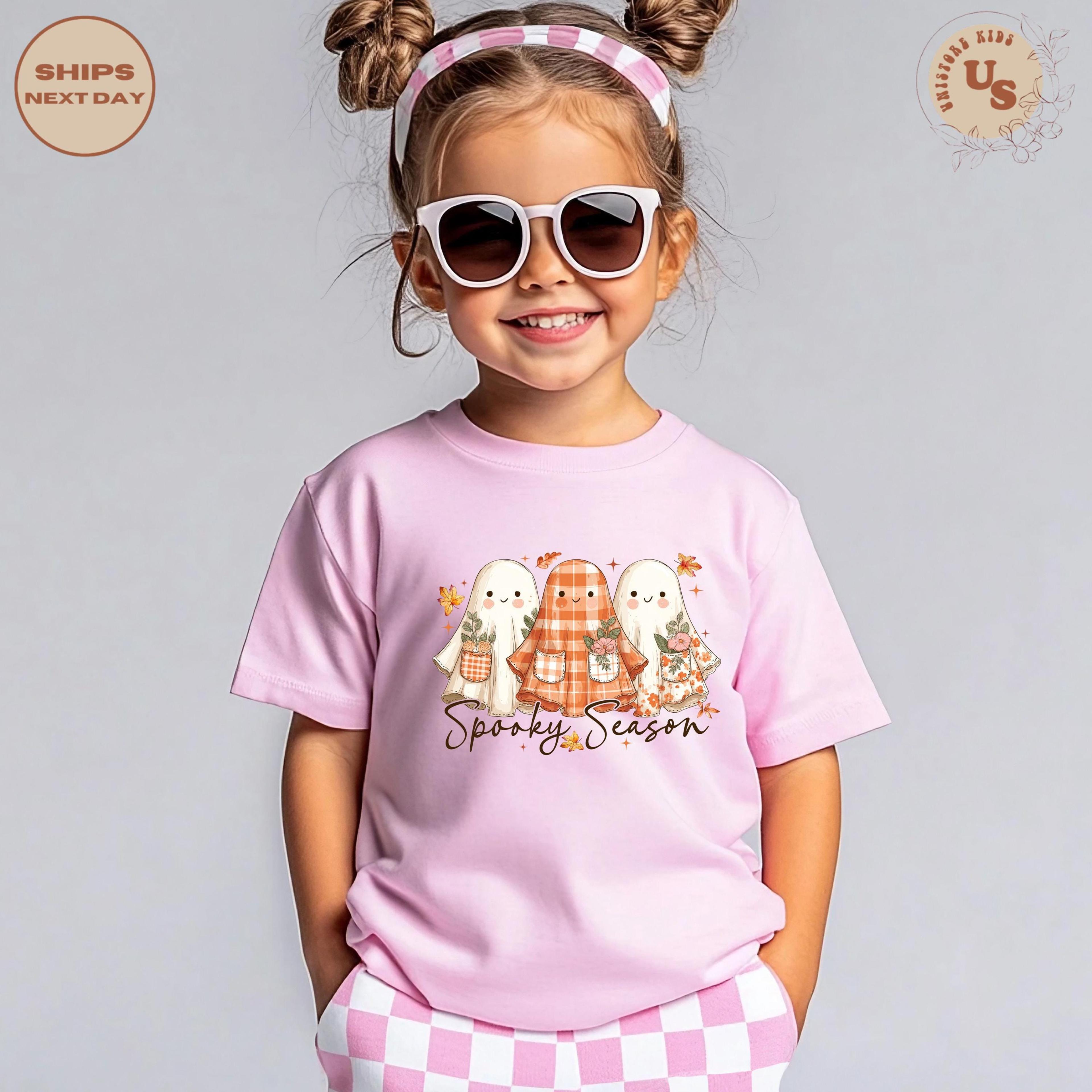 spooky season ghost t-shirt, patchwork ghost halloween tee, cute fall graphic shirt, pumpkin patch outfit, halloween gho