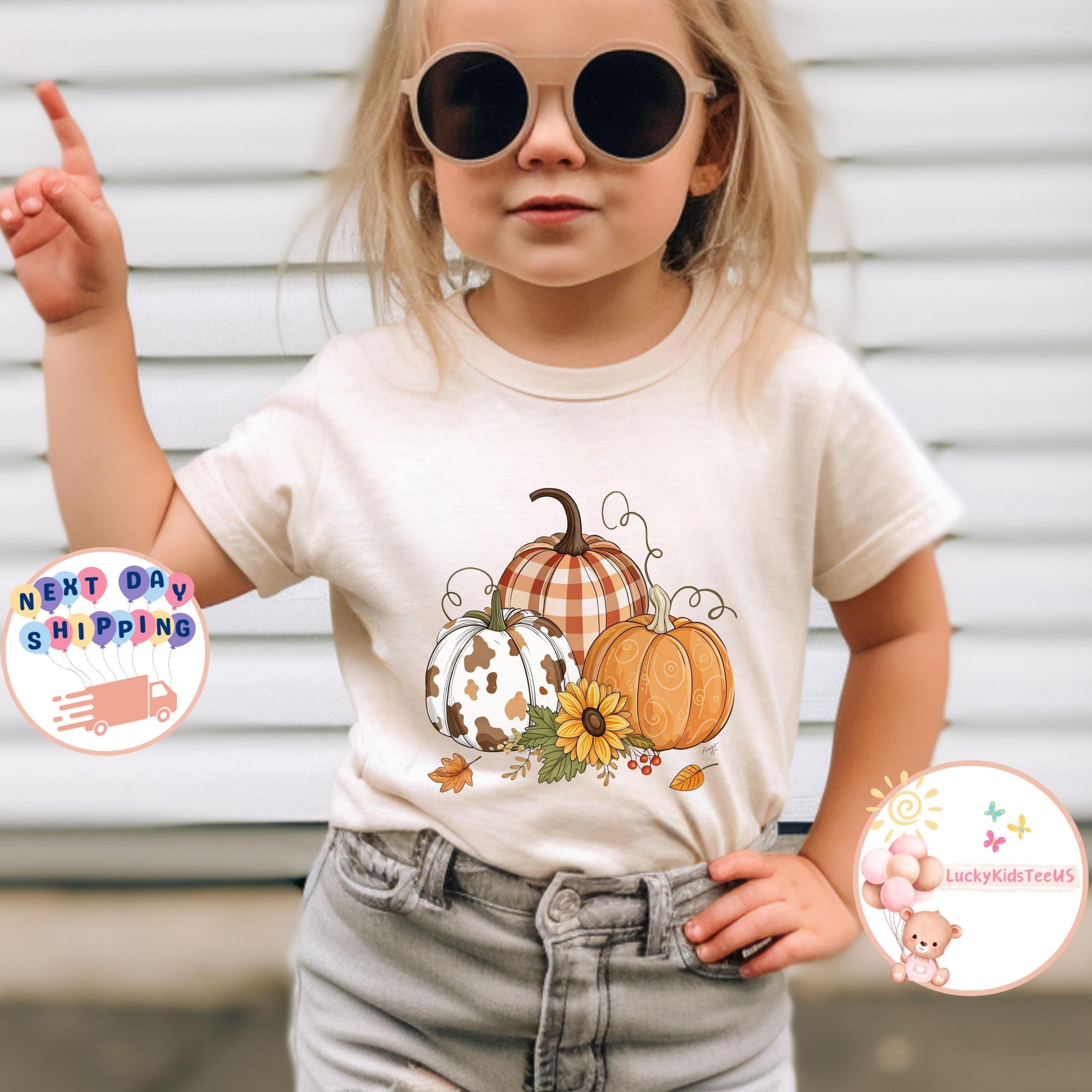 cute fall pumpkin kids sweatshirt autumn pumpkin patch shirt toddler thanksgiving outfit farmhouse pumpkin tee