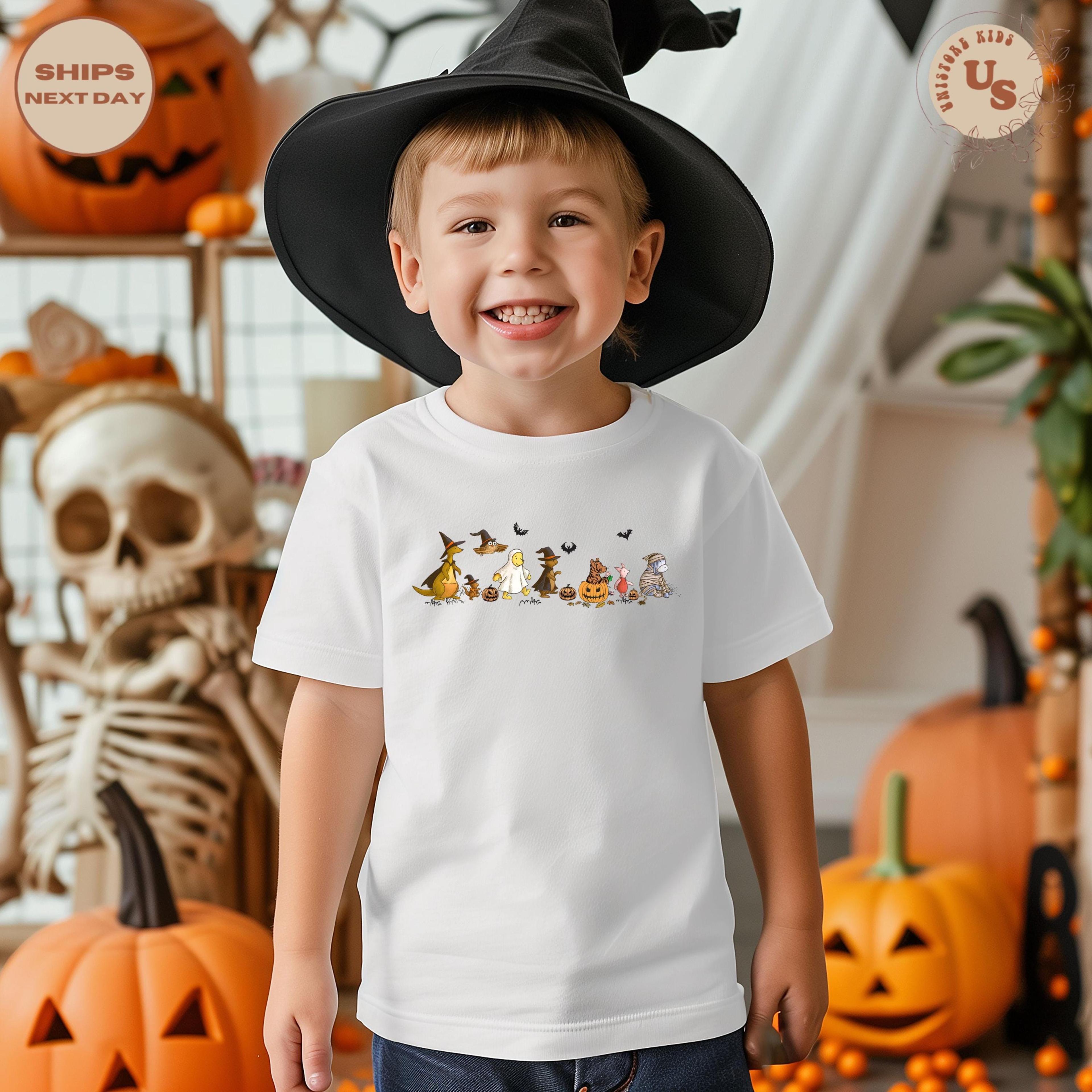 vintage pooh halloween t-shirt, spooky bear fall shirt, cute halloween graphic tee, autumn pumpkin season shirt