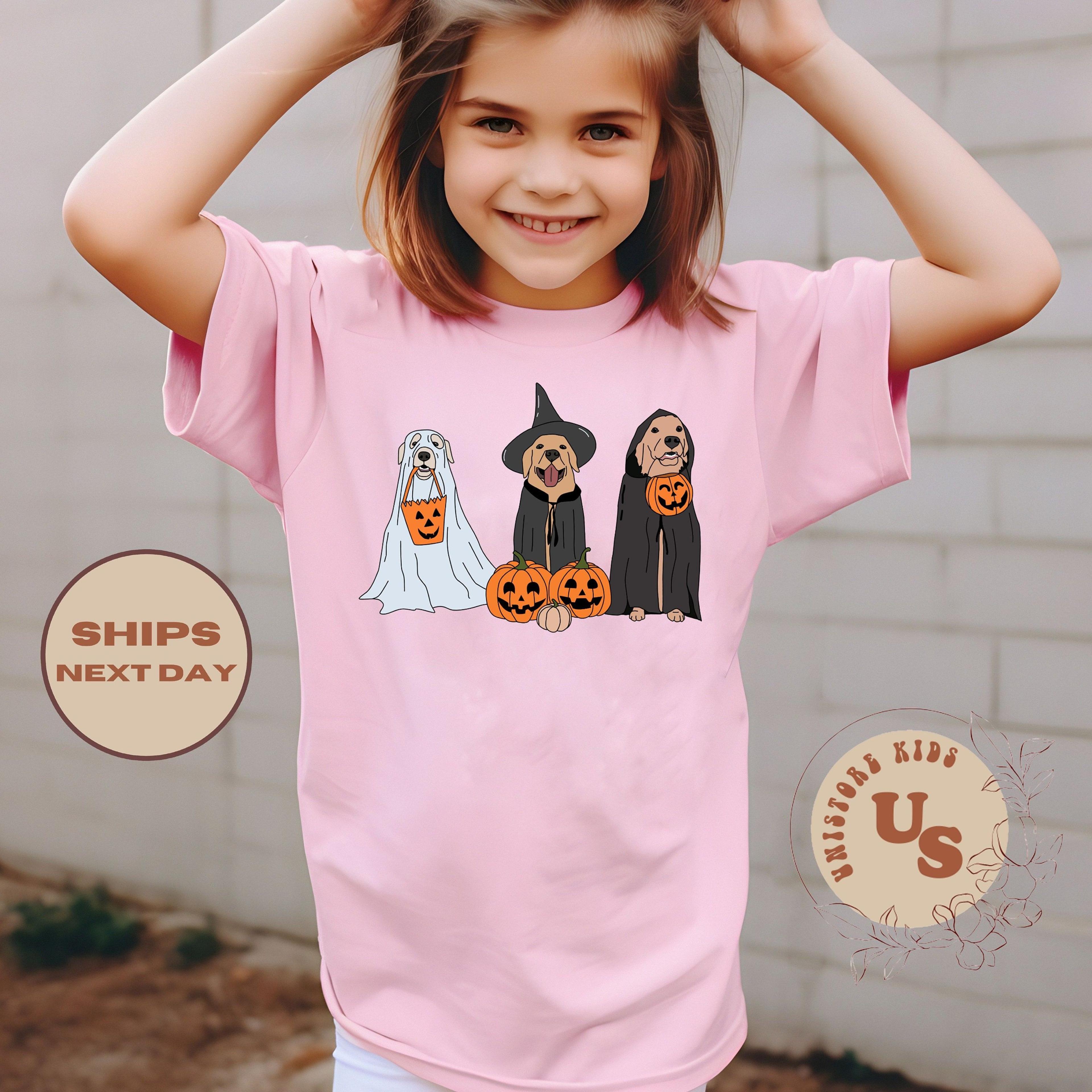 halloween dogs toddler shirt, dogs ghost kids shirt, cute puppy halloween tee, toddler halloween outfit, fall shirt