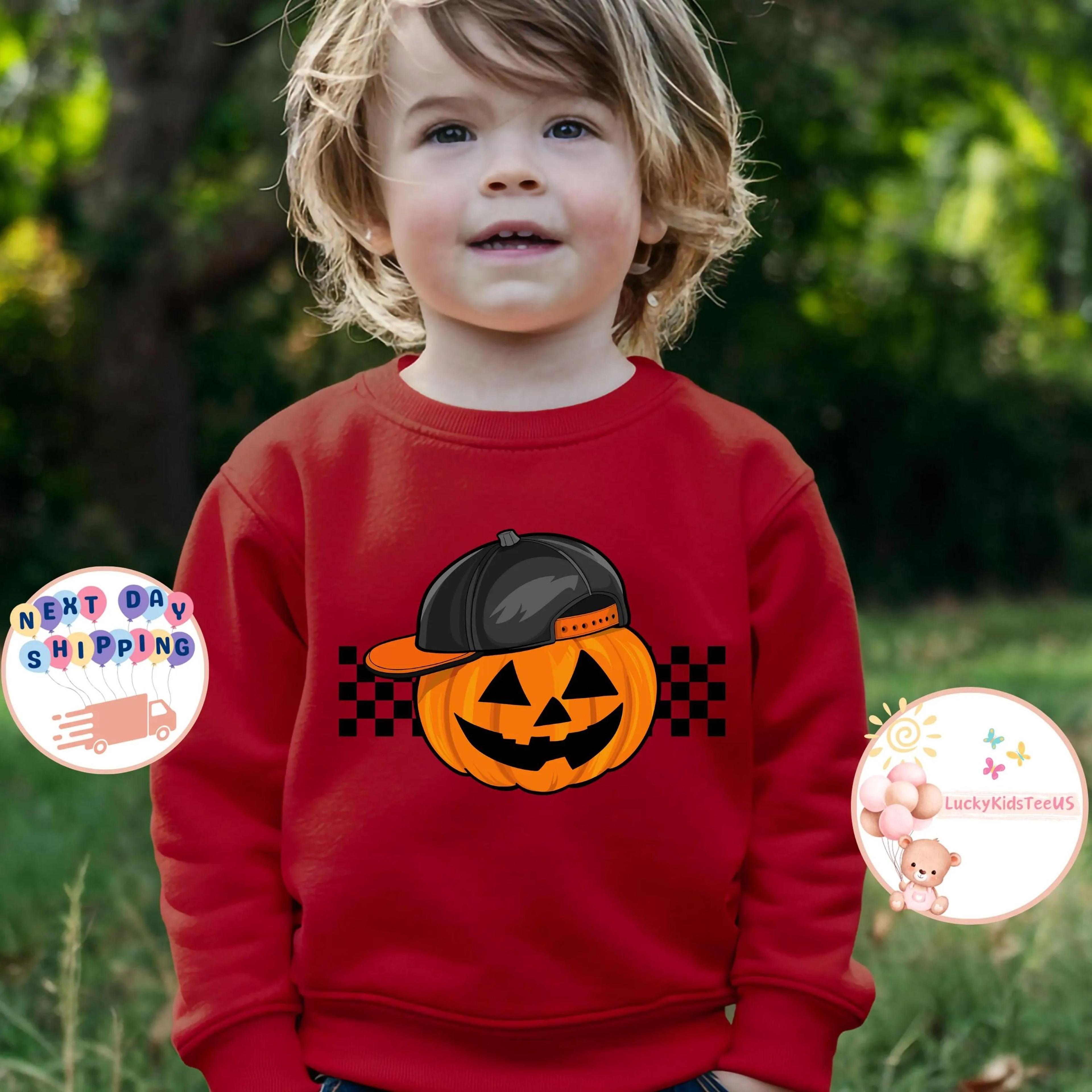 cool pumpkin kids halloween sweatshirt trendy jack o lantern shirt toddler fall sweatshirt pumpkin patch outfit