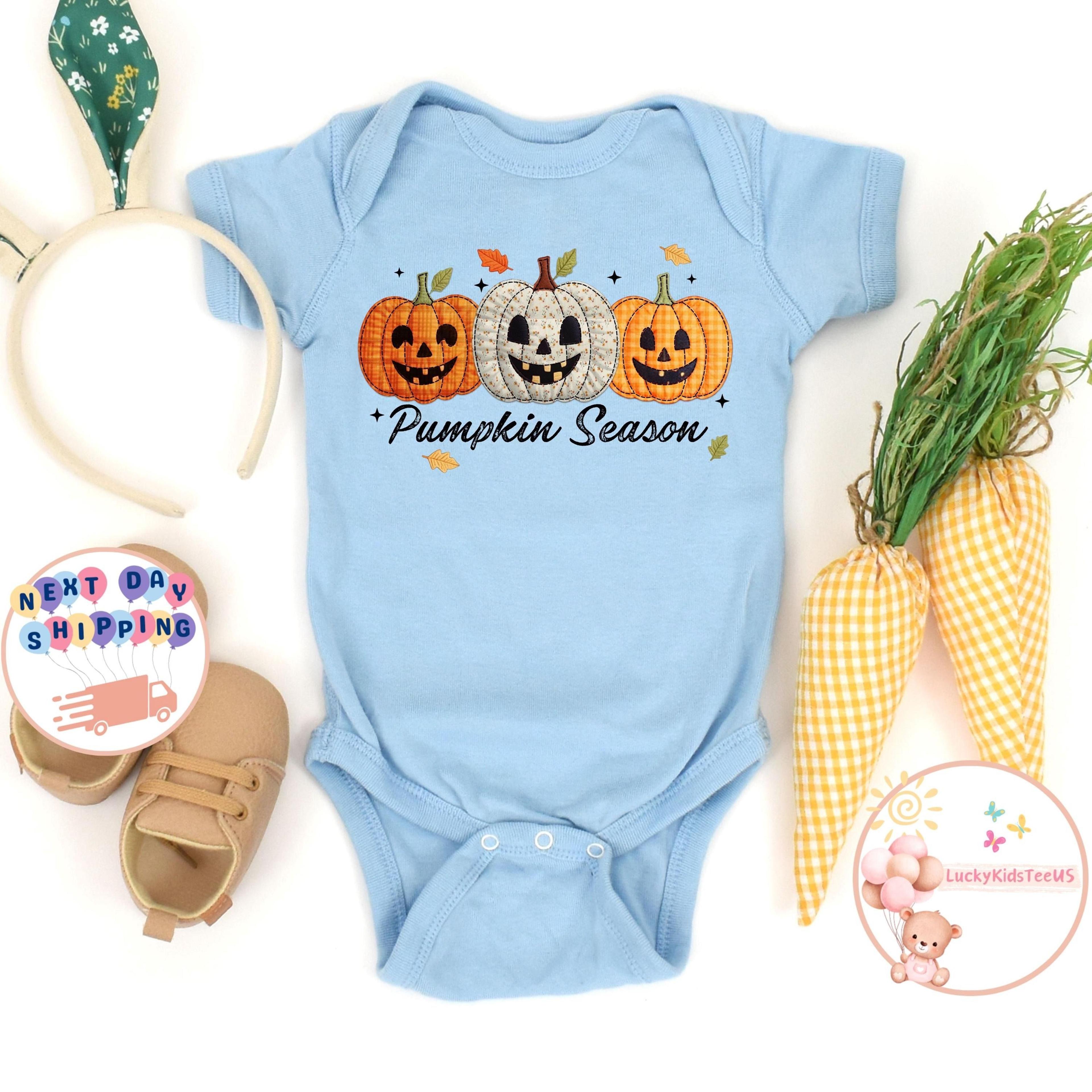 pumpkin season kids t shirt, cute halloween shirt for girls, jack o lantern pumpkin patch outfit, fall toddler tee