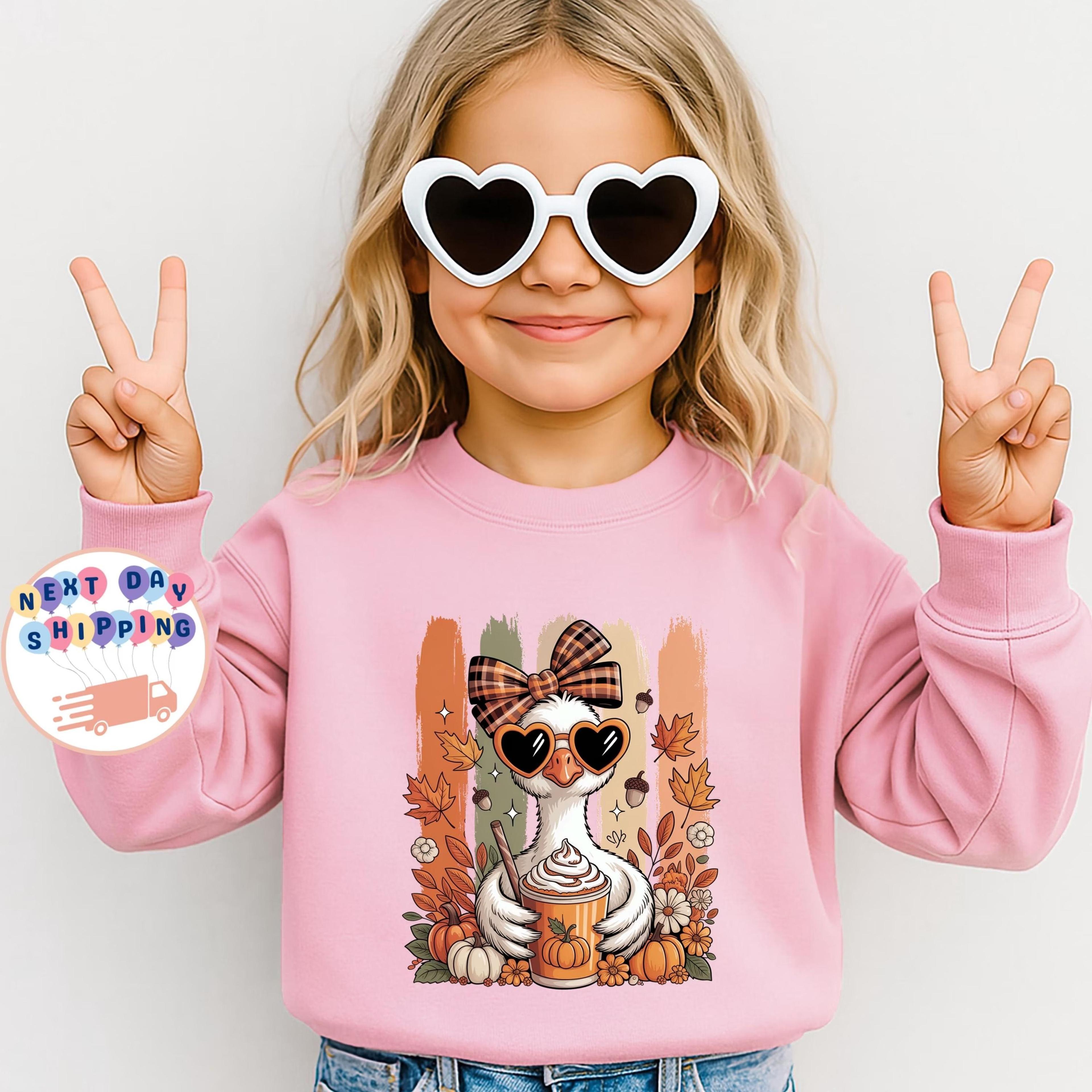 cute goose baby bodysuit, thanksgiving baby onesie, pumpkin spice goose outfit, coquette fall baby clothes