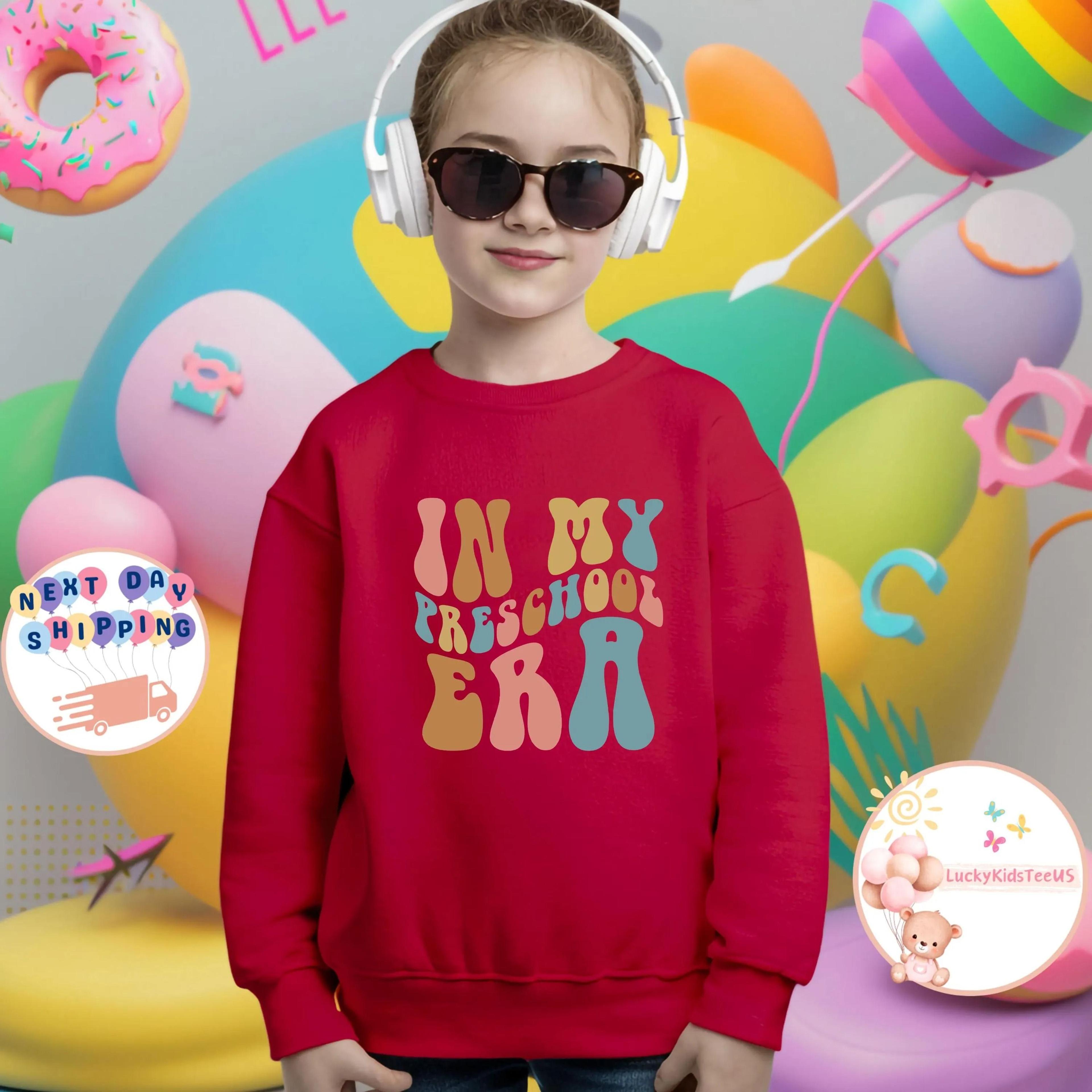 in my preschool era kids t-shirt, preschool kids tee, first day of preschool shirt, retro school kids t-shirt, preschool