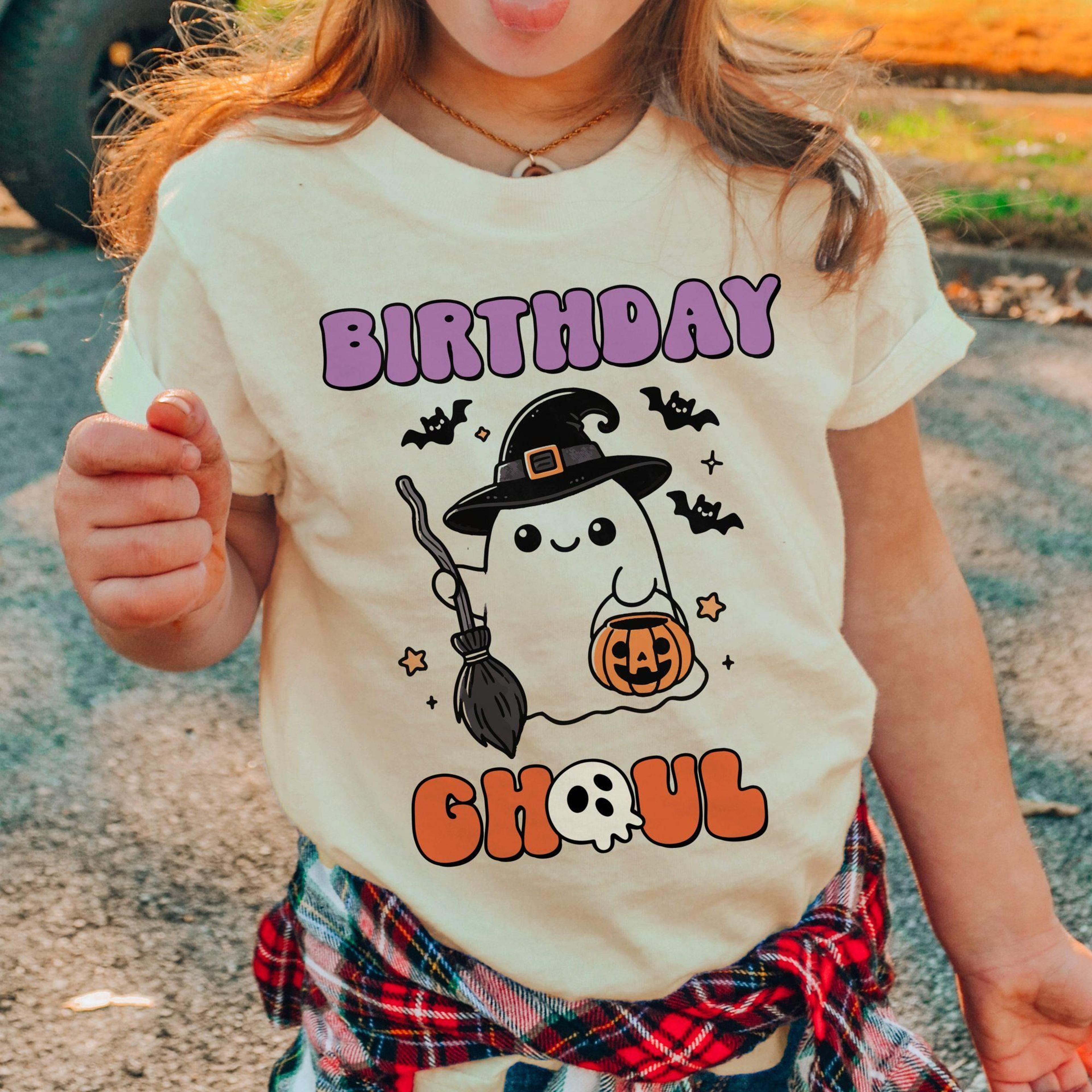 halloween birthday shirt for kids, birthday ghoul toddler shirt, spooky ghost birthday tee, cute halloween birthday outf