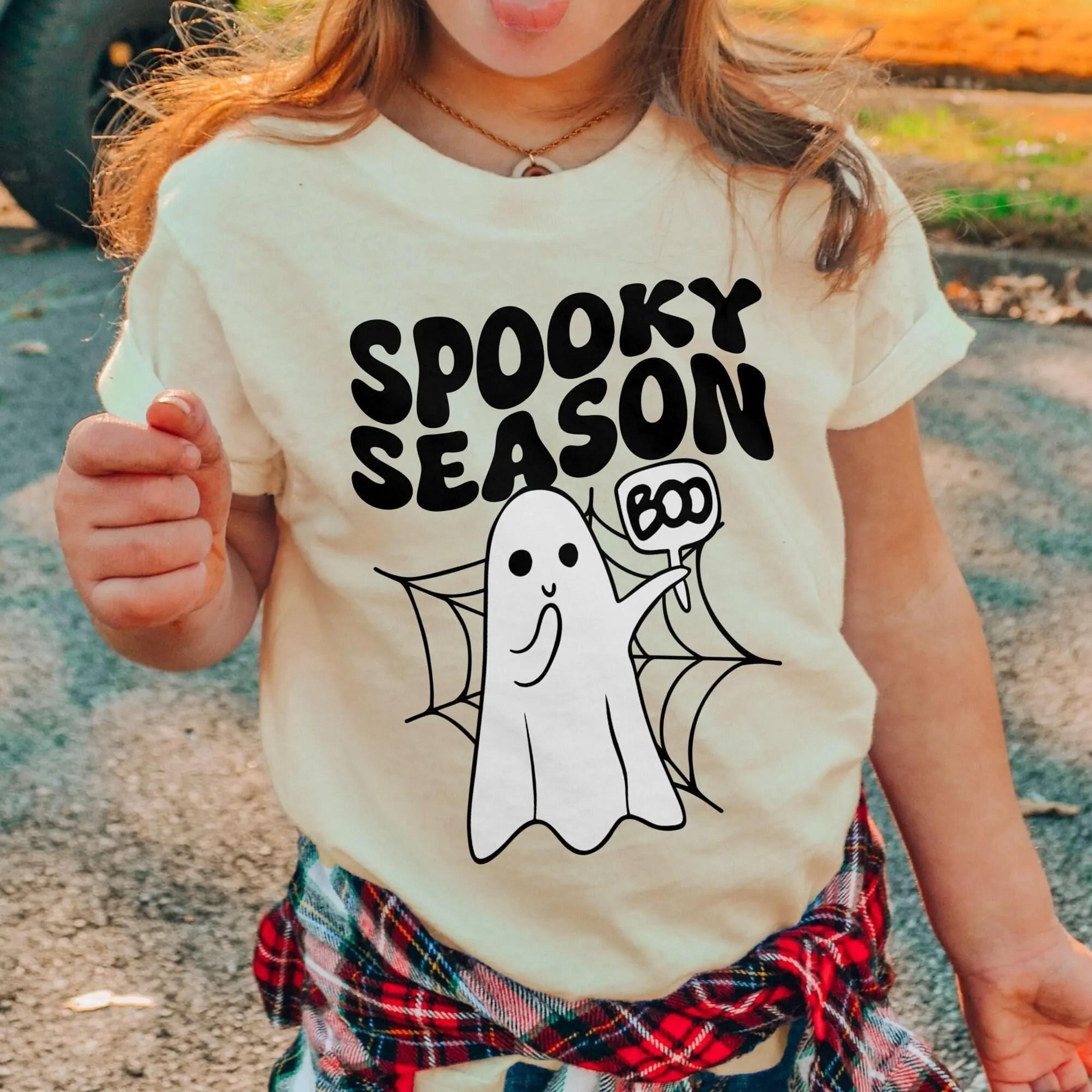 spooky season baby onesie, cute ghost halloween bodysuit, first halloween baby outfit, minimal ghost baby shirt