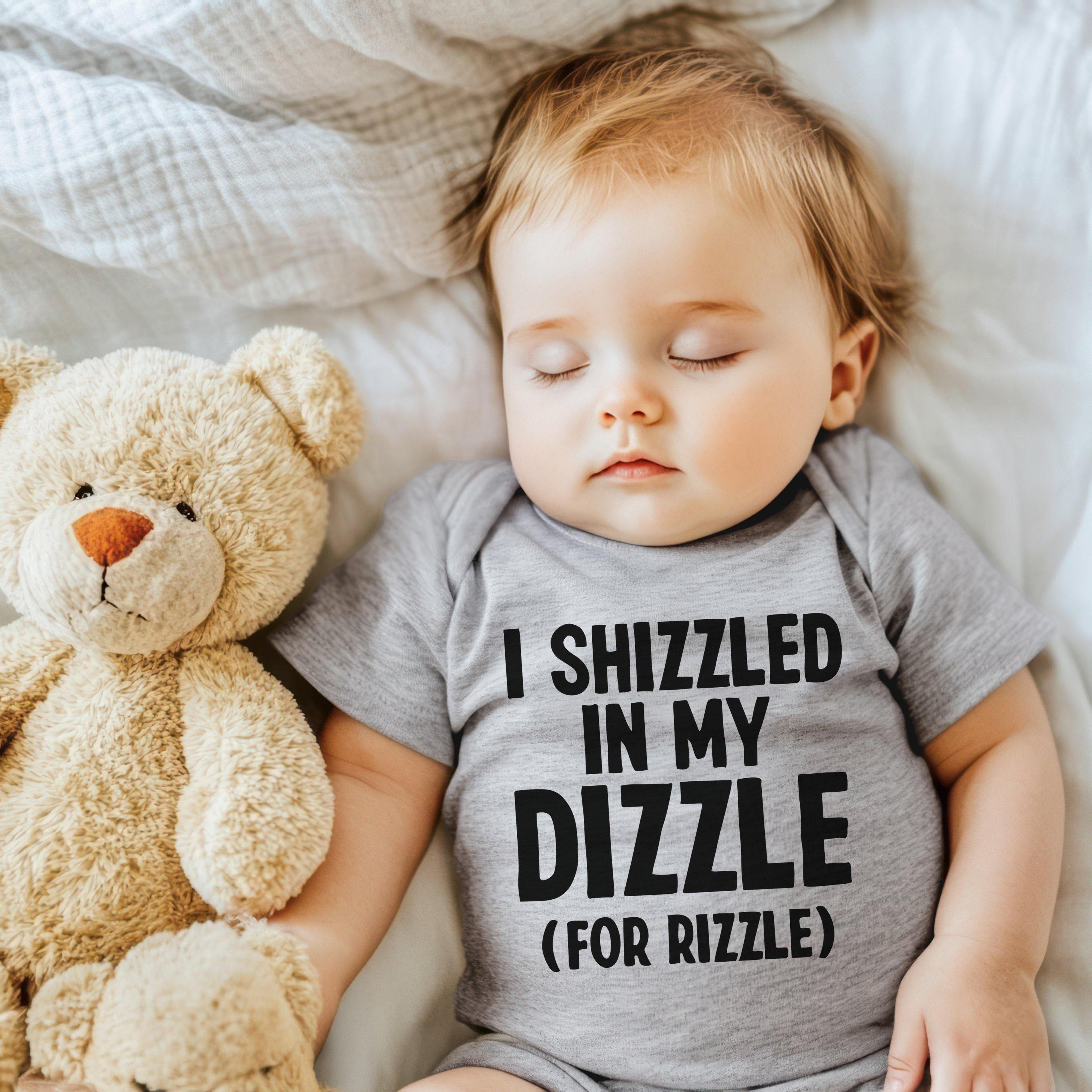 i shizzled in my dizzle baby bodysuit, funny baby onesie, cute baby shower gift, newborn bodysuit, infant romper