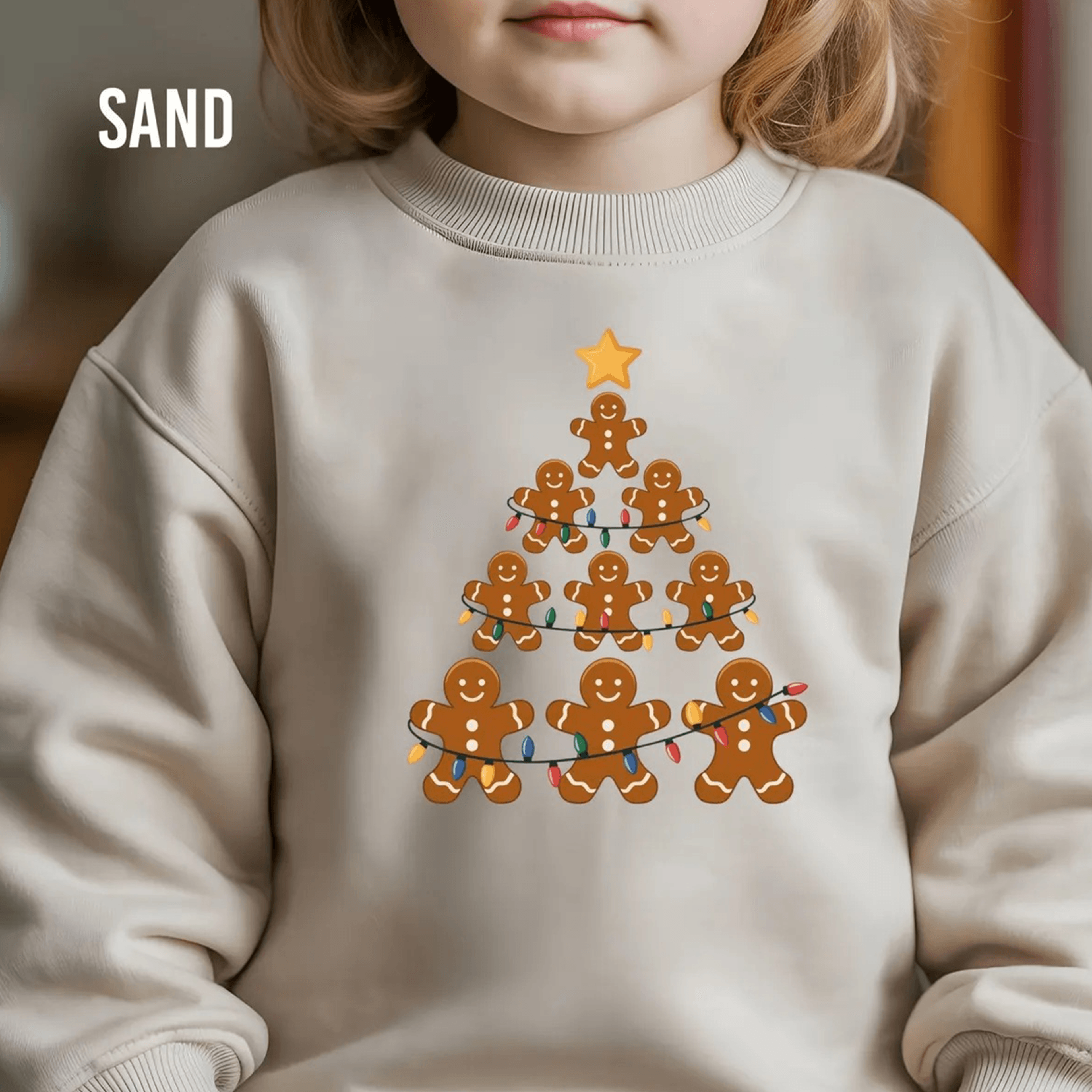 gingerbread christmas tree youth t-shirt & sweatshirt, cute christmas cookie shirt, holiday graphic gift