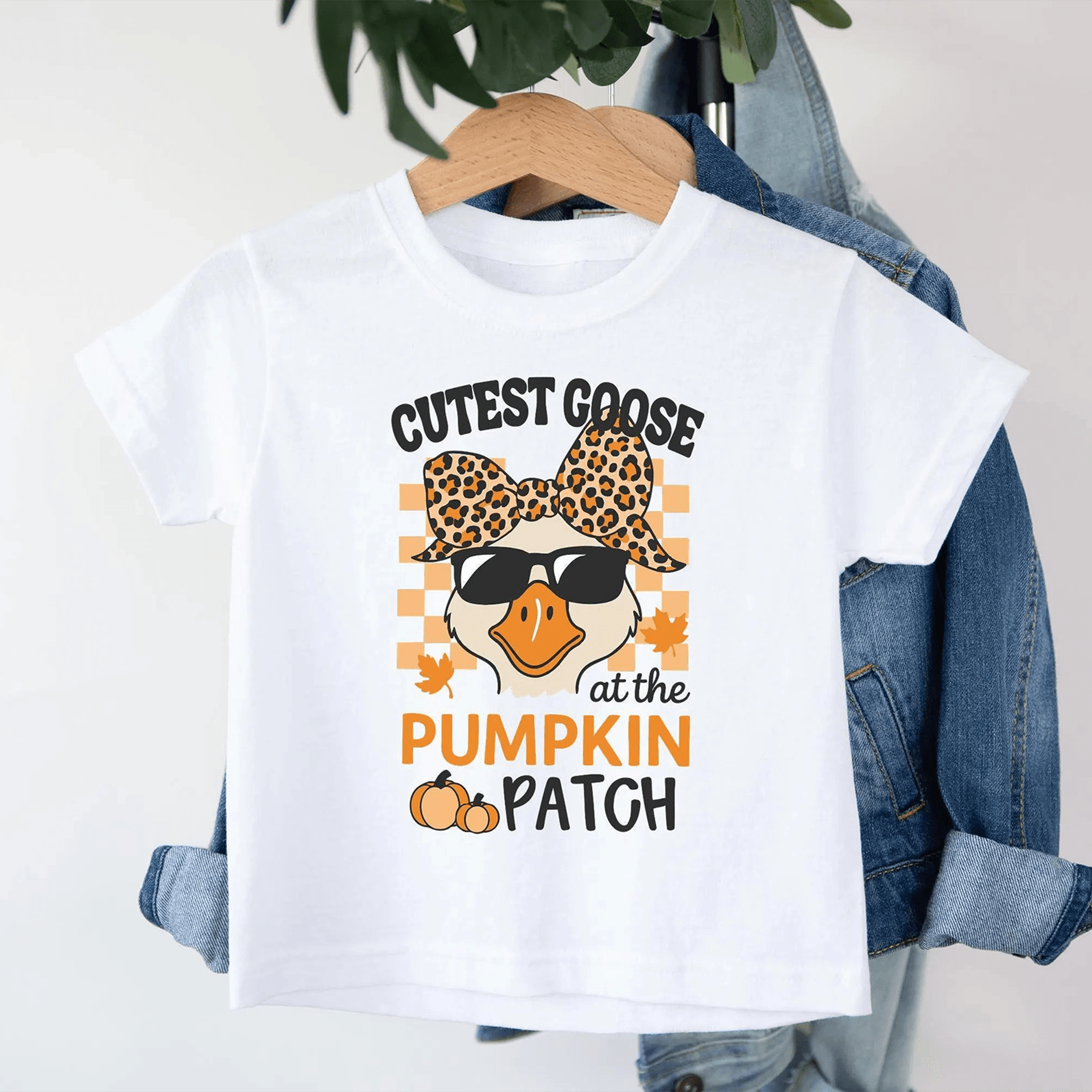 cutest goose at the pumpkin patch youth shirt, funny fall goose youth sweatshirt, cute autumn halloween gift
