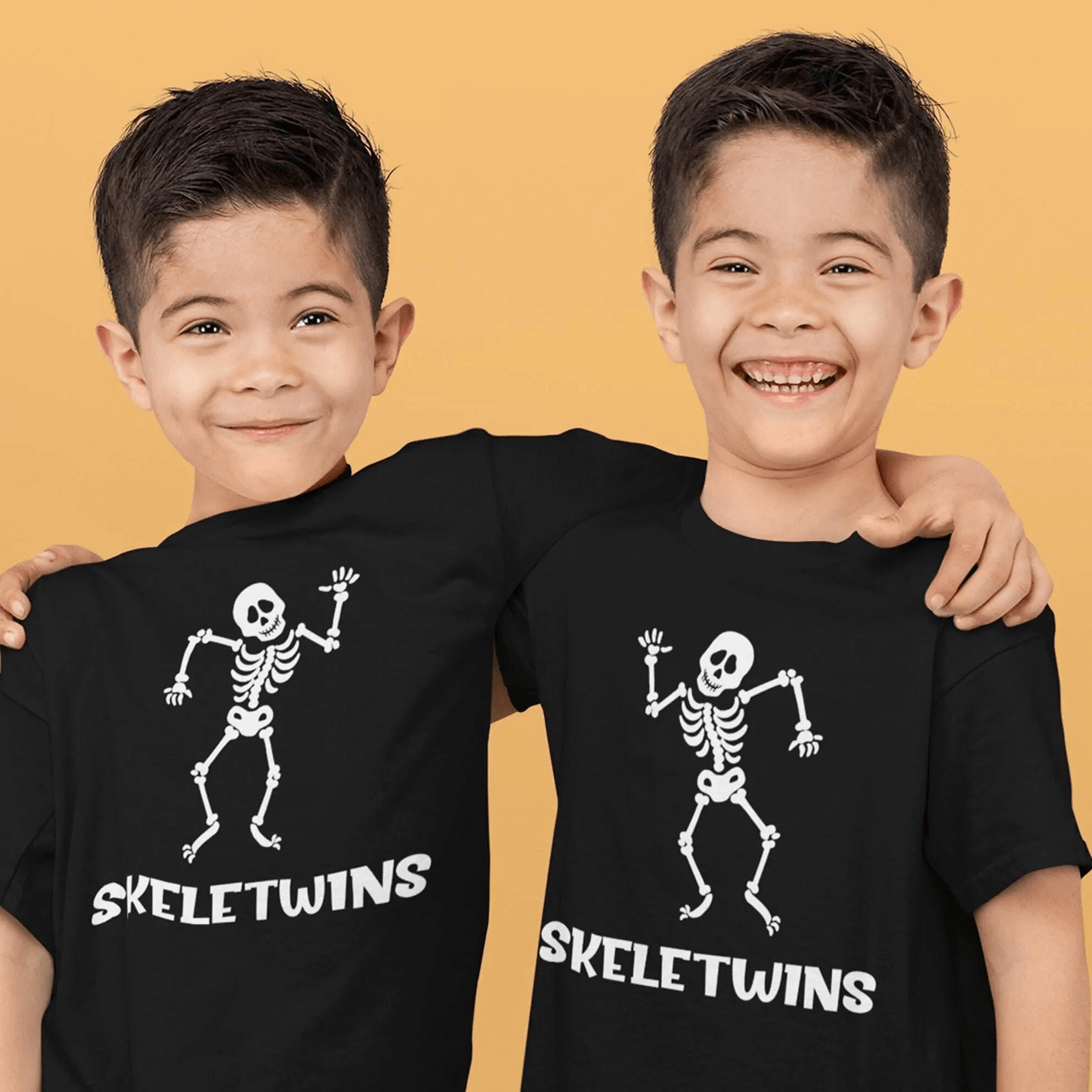 skell twins youth shirt, funny skeleton twins youth sweatshirt, halloween sibling youth tee, spooky twin gift