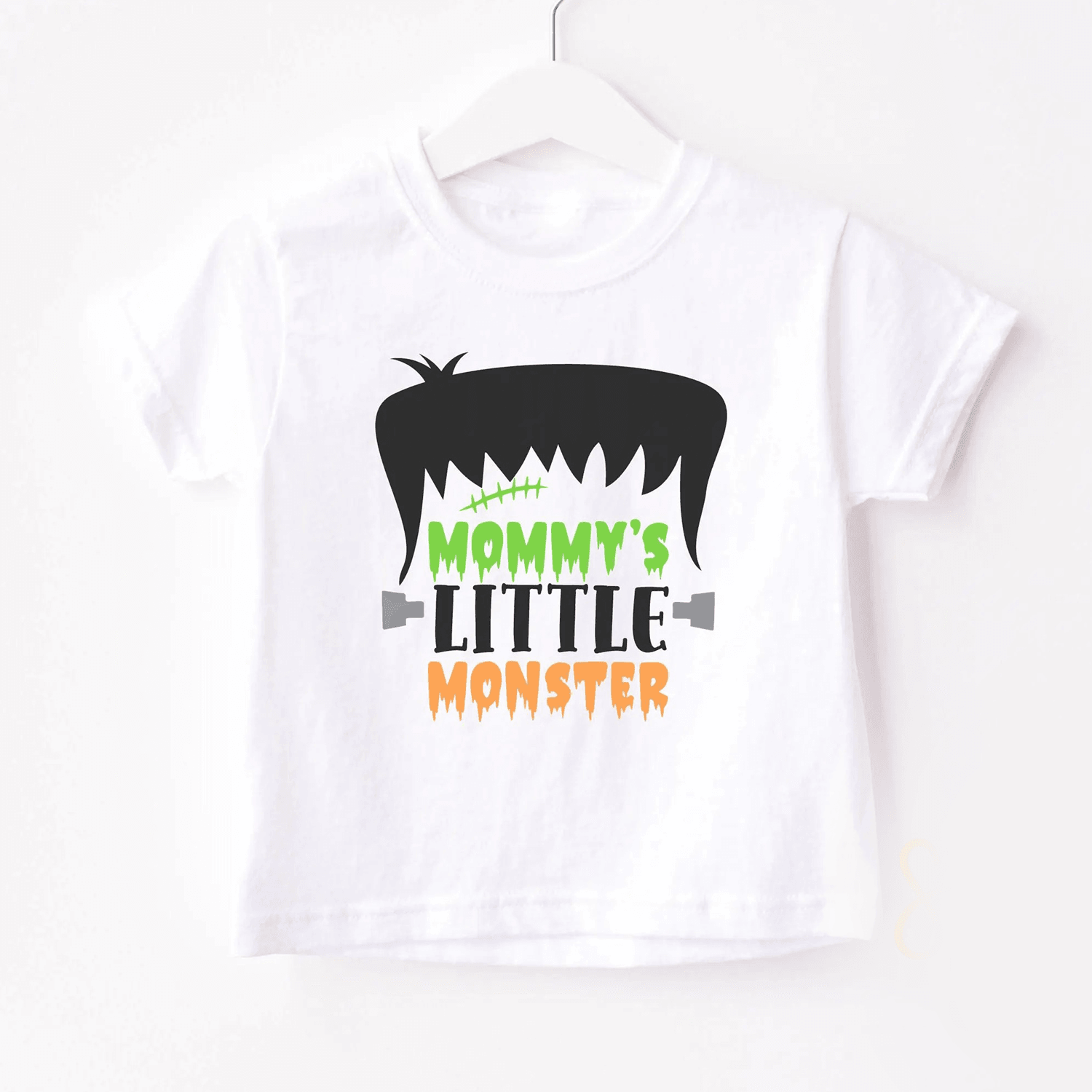 mommy's little monster baby romper, halloween baby bodysuit, frankenstein kids shirt, cute toddler outfit