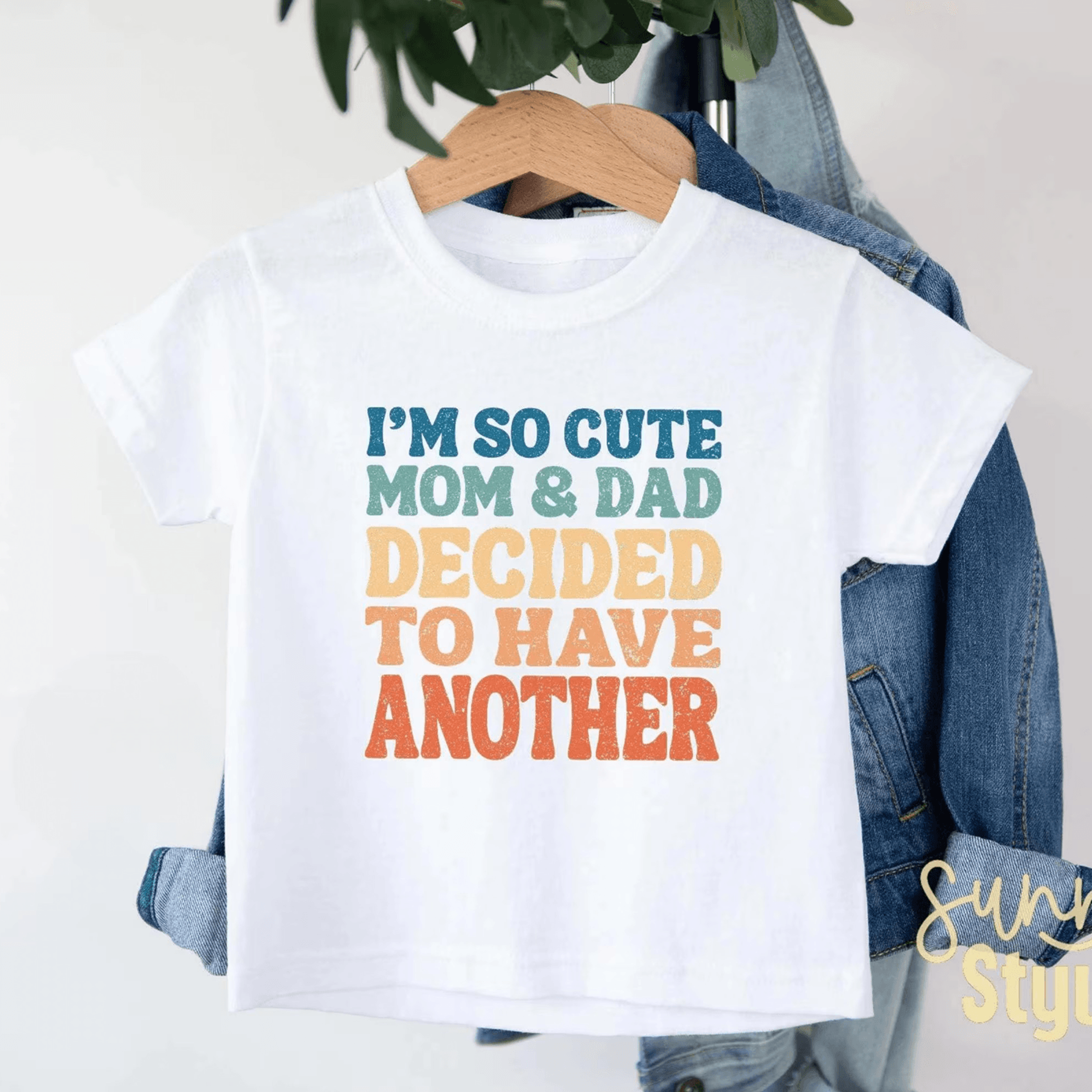 pregnancy announcement kids shirt, i am so cute mom and dad decided to have another tee, sibling reveal shirt