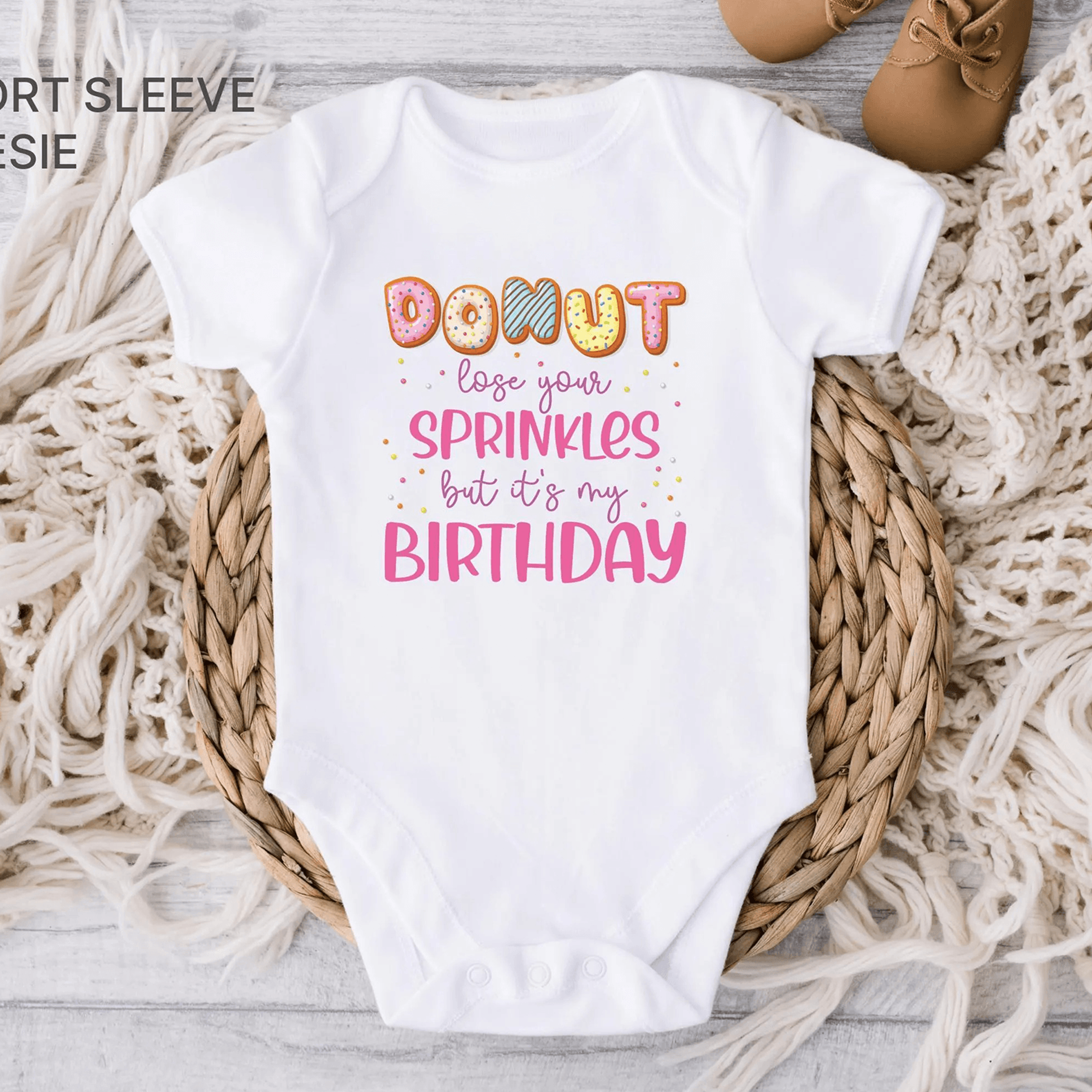 donut lose your sprinkles birthday baby romper, funny baby bodysuit, kids tee, birthday girl shirt, donut party