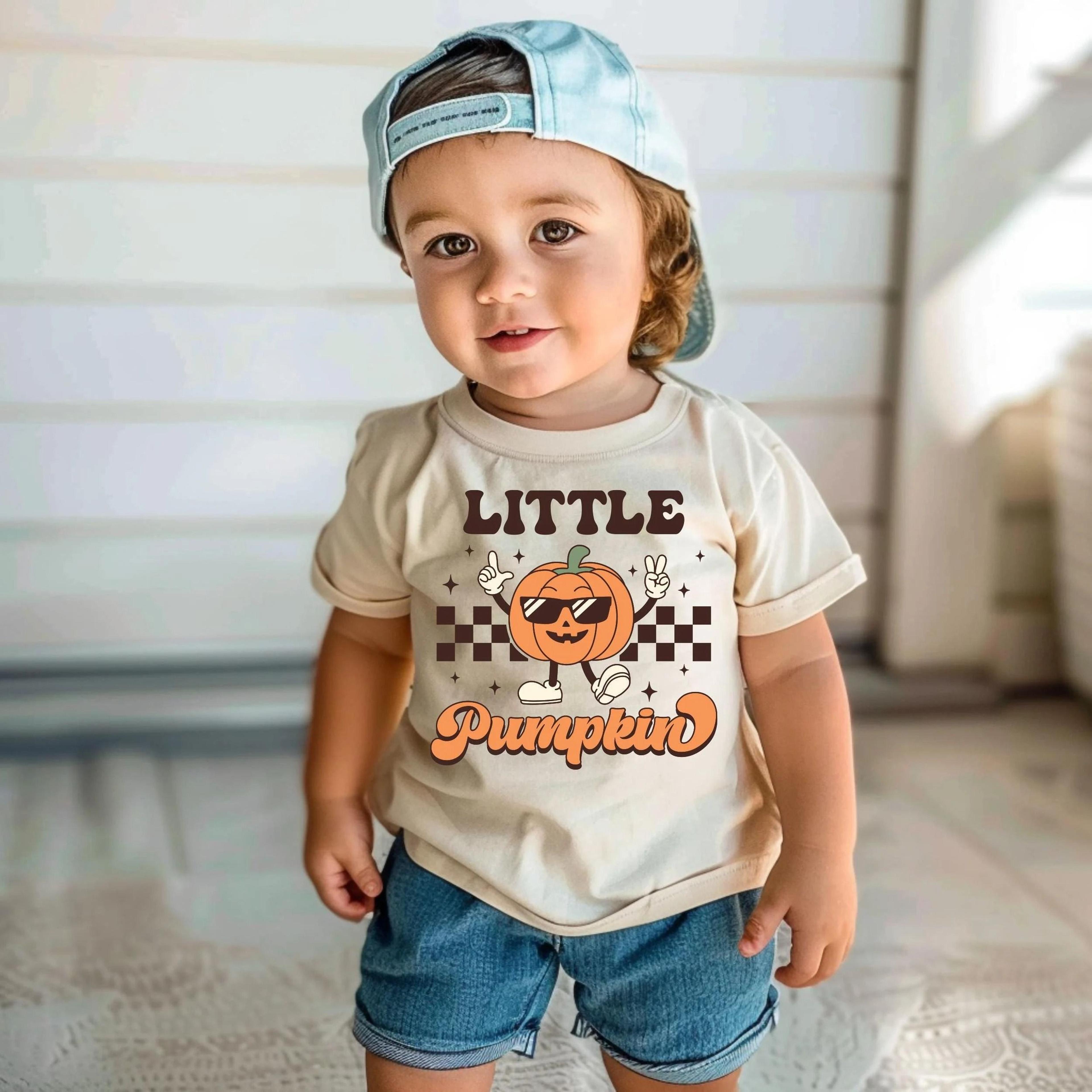 little pumpkin shirt, toddler halloween shirt, cute pumpkin halloween tee, retro pumpkin shirt, kids fall shirt