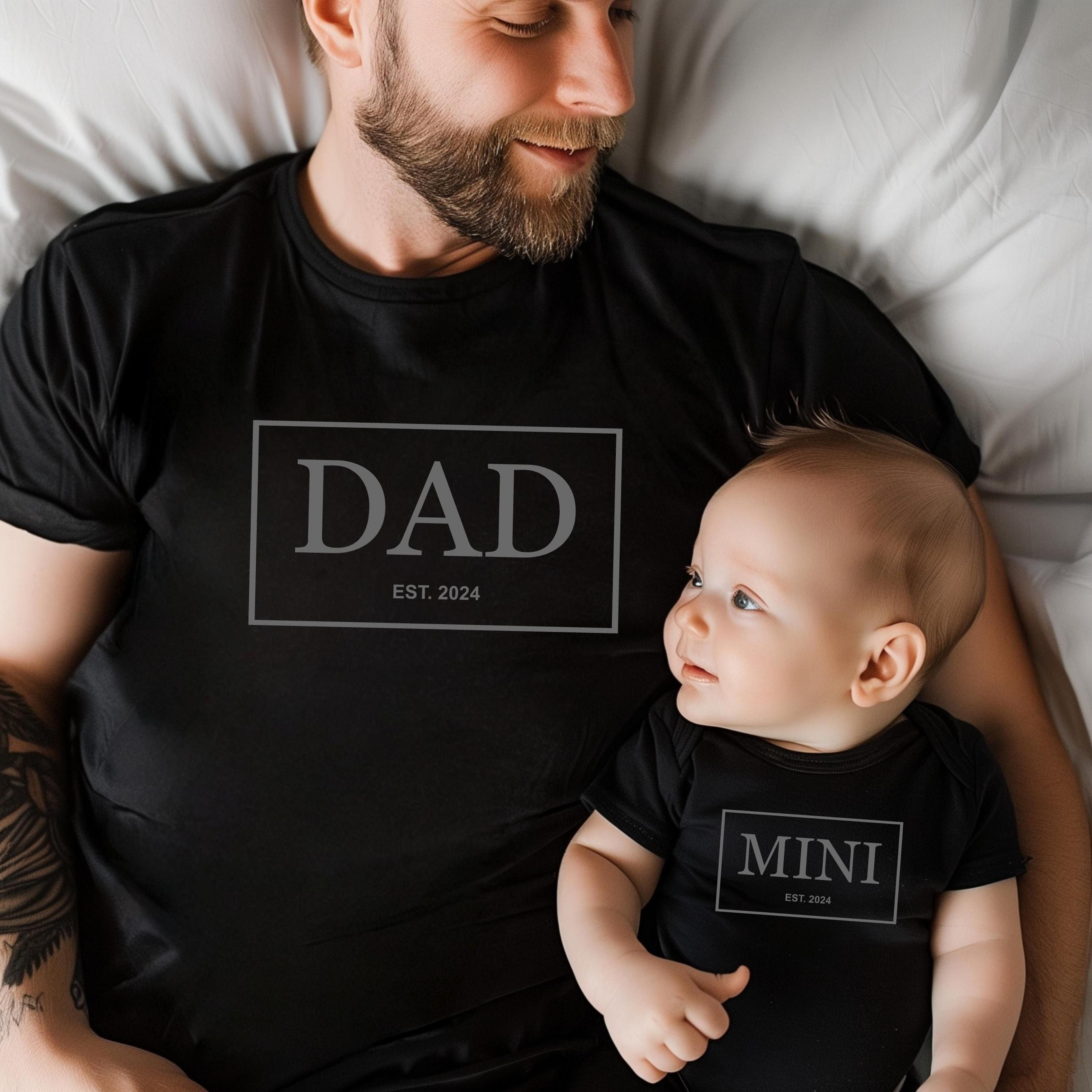 dad and mini matching shirts, father son matching shirts, daddy and me outfit, first father's day gift, new dad gift