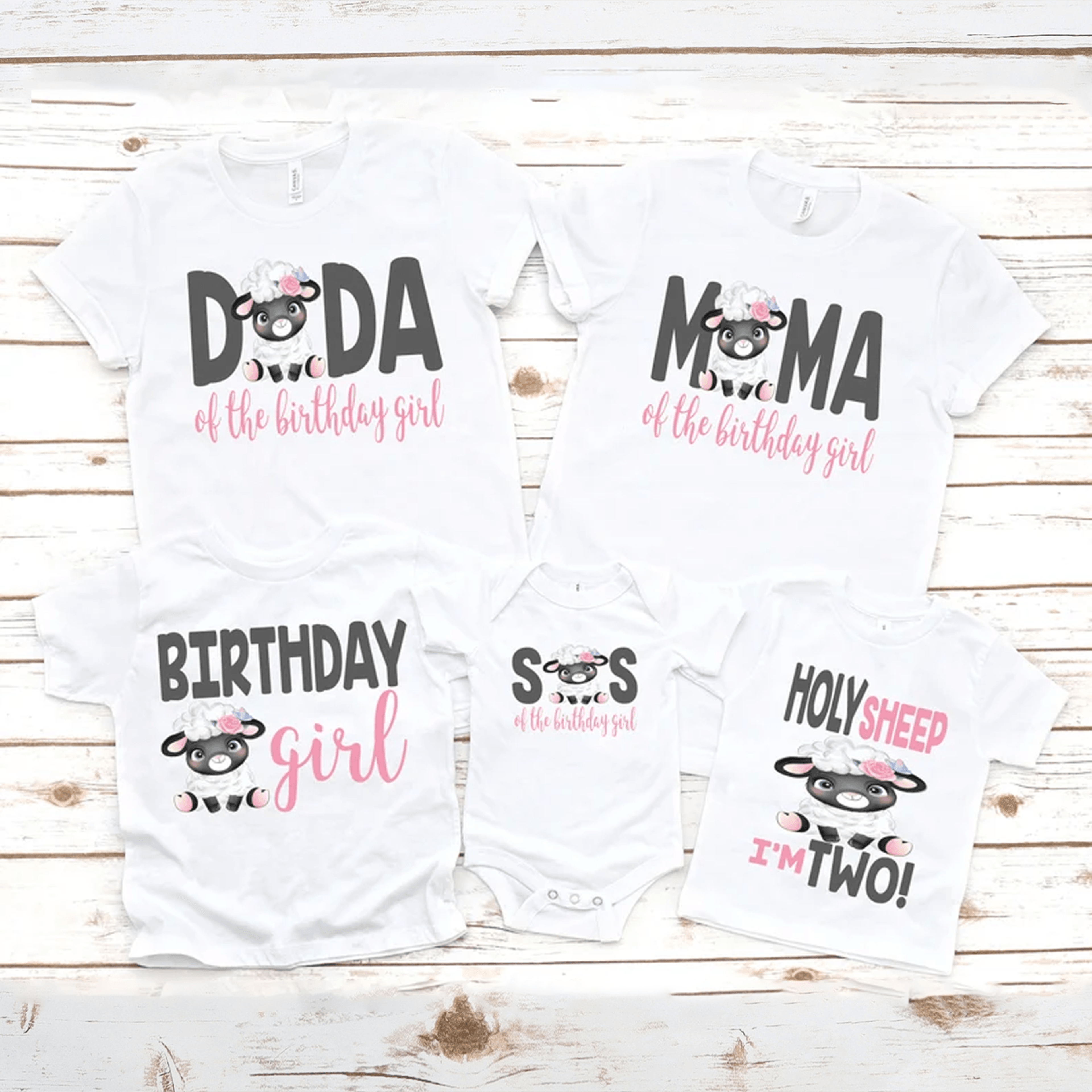 family sheep birthday shirts, personalized sheep birthday girl shirt, matching farm family birthday outfit, custom sheep