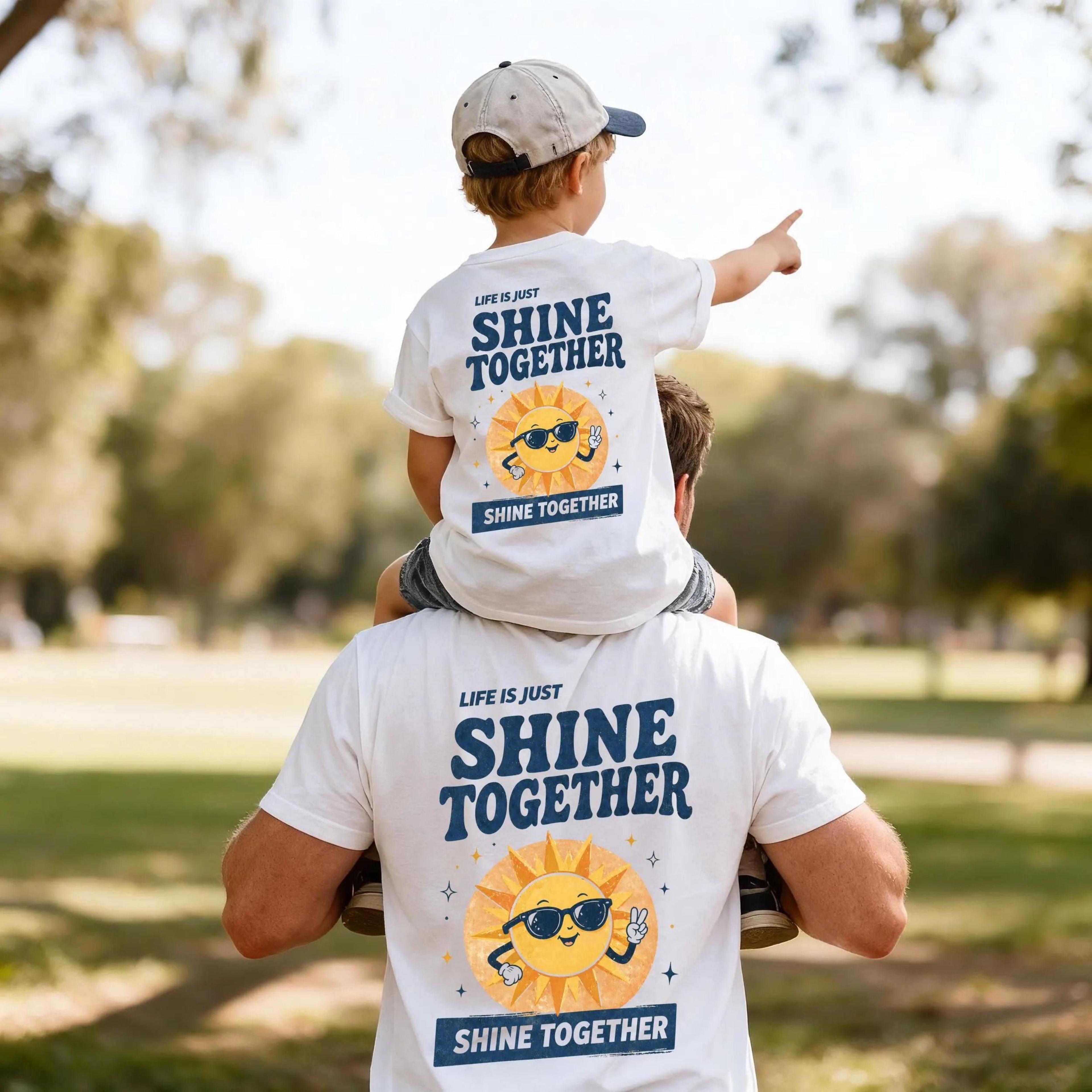 personalized daddy and son matching shirts, father and son matching outfit, custom dad and kid shirt, family matching