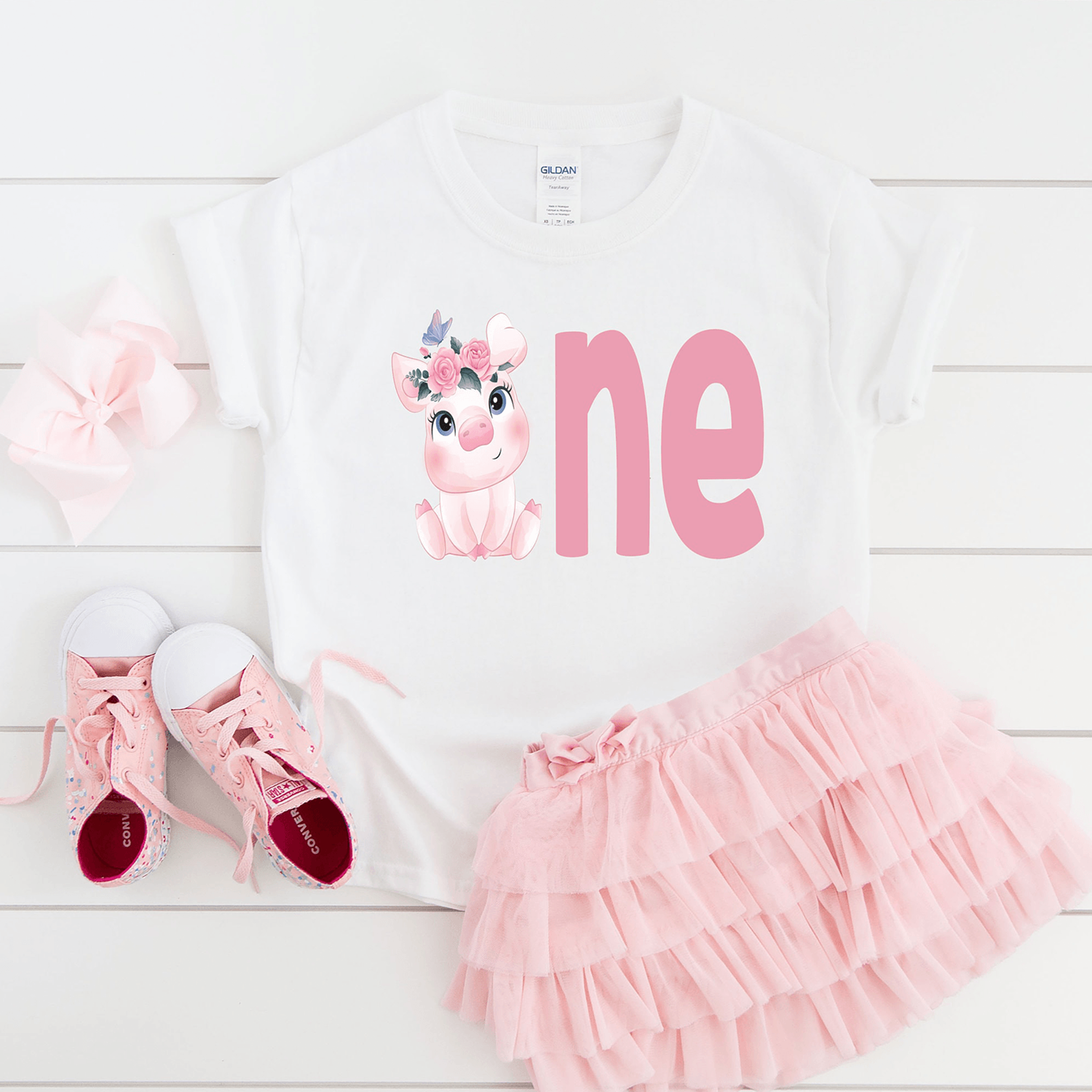 pig birthday shirt, pig 1st birthday shirt, first birthday pig outfit, farm birthday shirt, family matching birthday tee