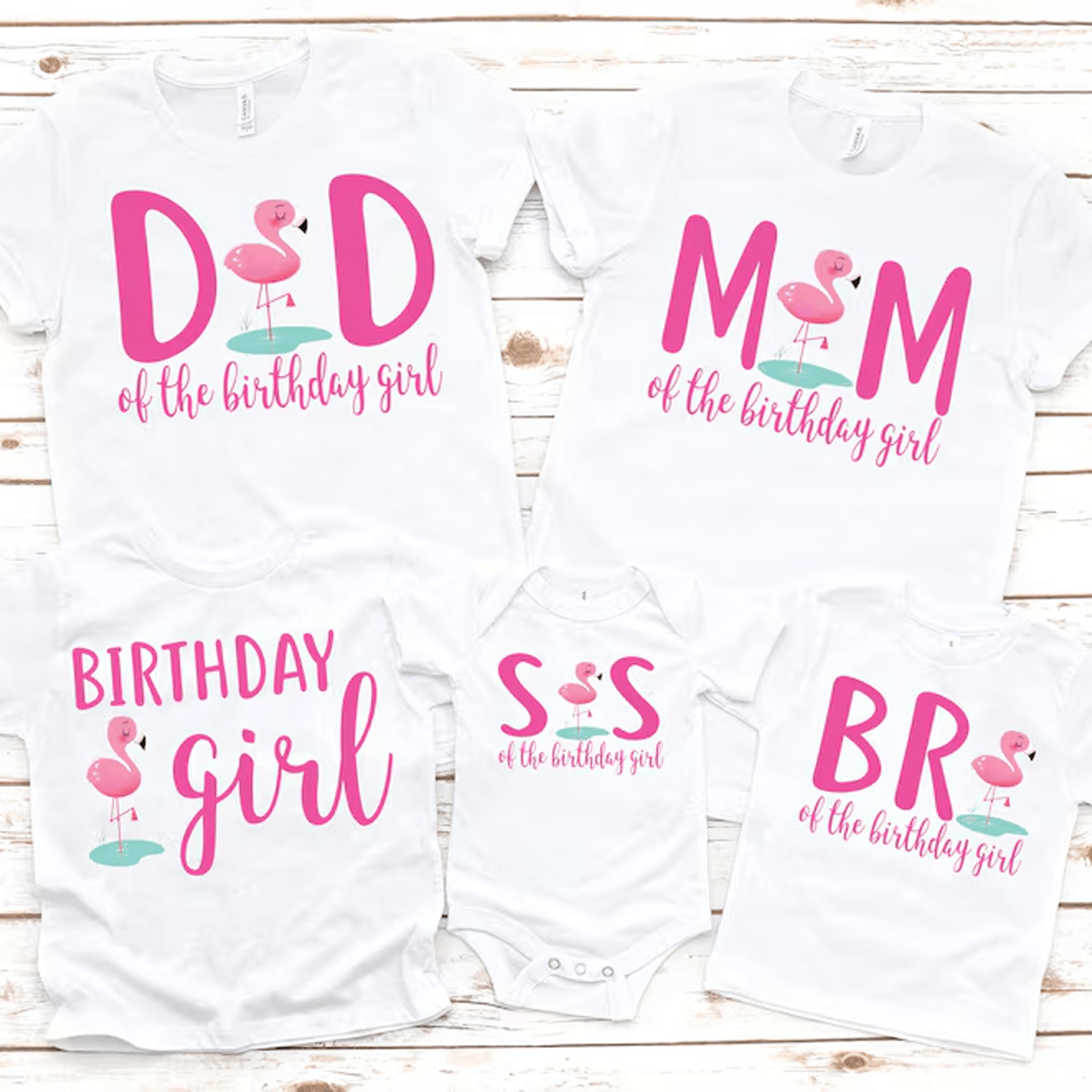 flamingo birthday shirt, family matching flamingo shirts, tropical birthday tee, pink flamingo party shirt, birthday gir