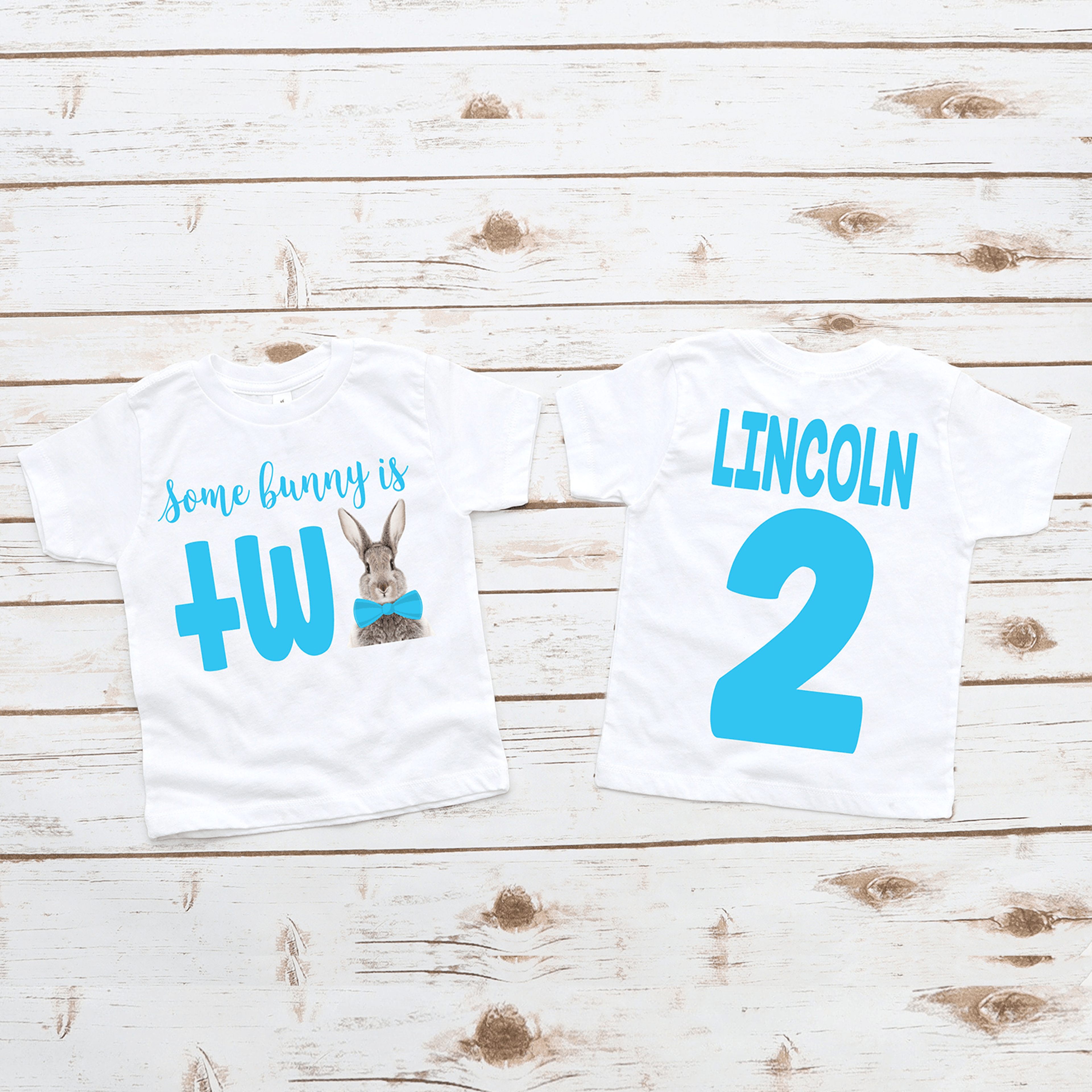 some bunny is two shirt, bunny 2nd birthday shirt, second birthday boy outfit, easter bunny birthday tee, family matchin