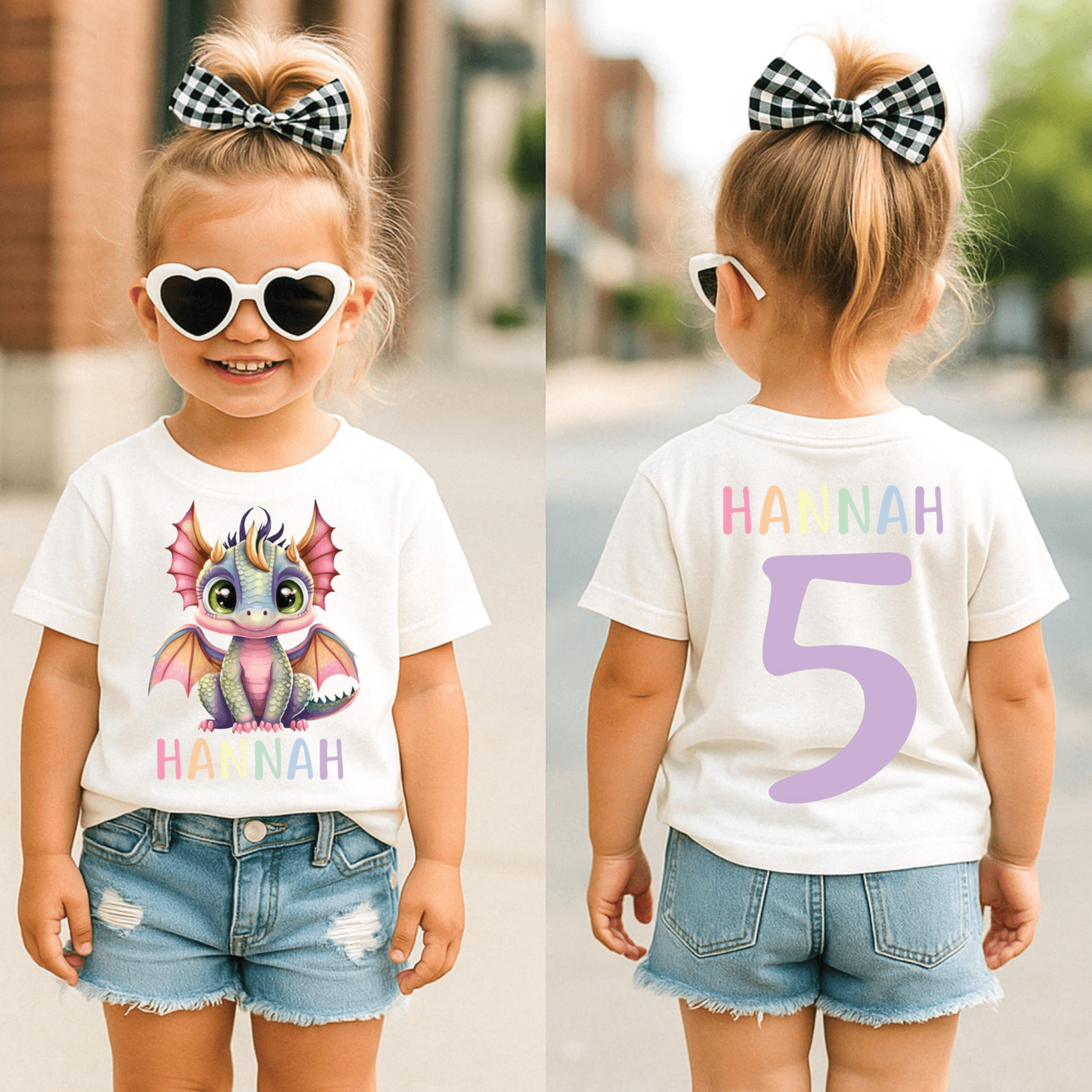 pastel dragon name shirt for girls, personalized dragon birthday shirt, custom rainbow dragon tee, fantasy birthday outf