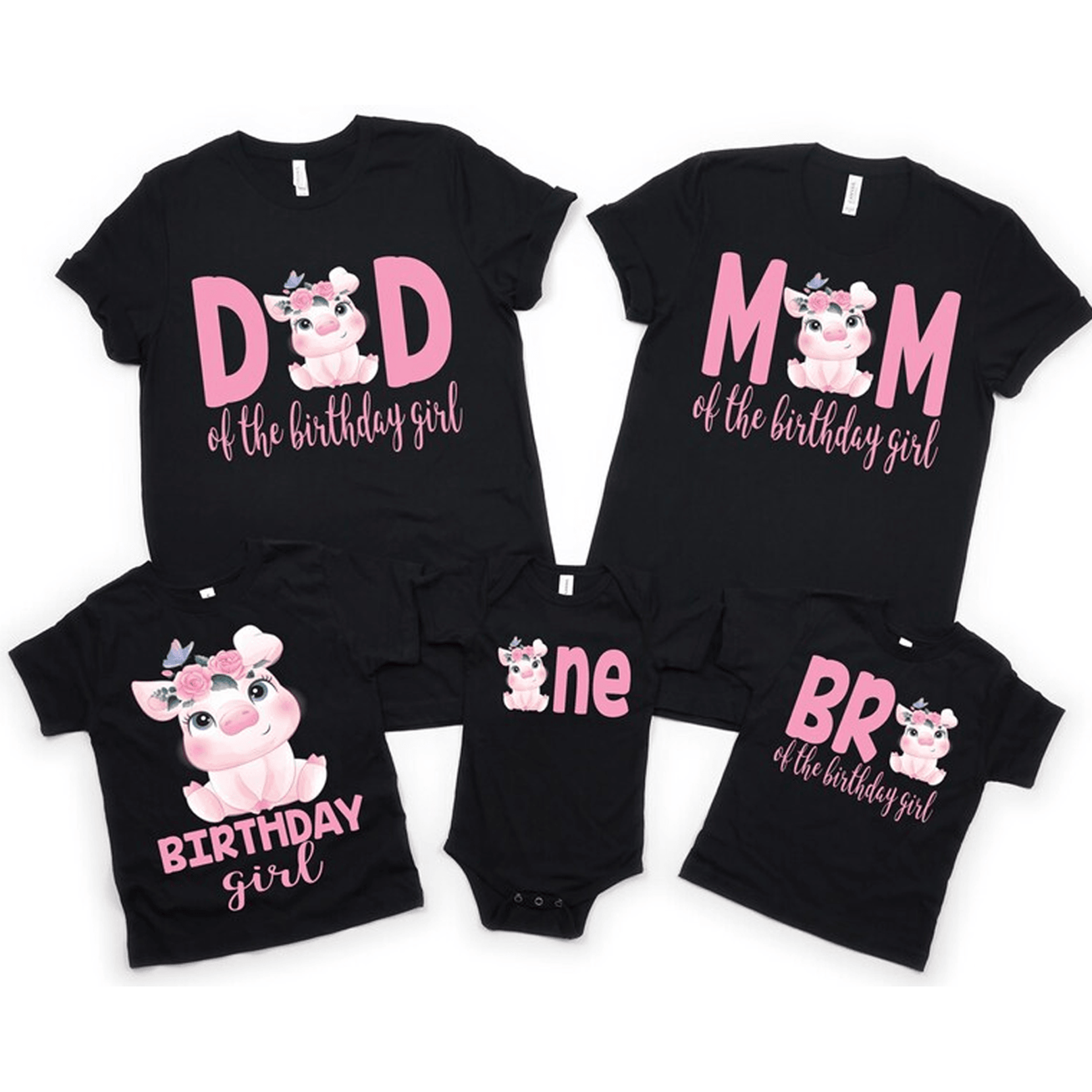 pig birthday shirt, pig birthday party shirt, personalized pig birthday tee, farm birthday outfit, family matching shirt