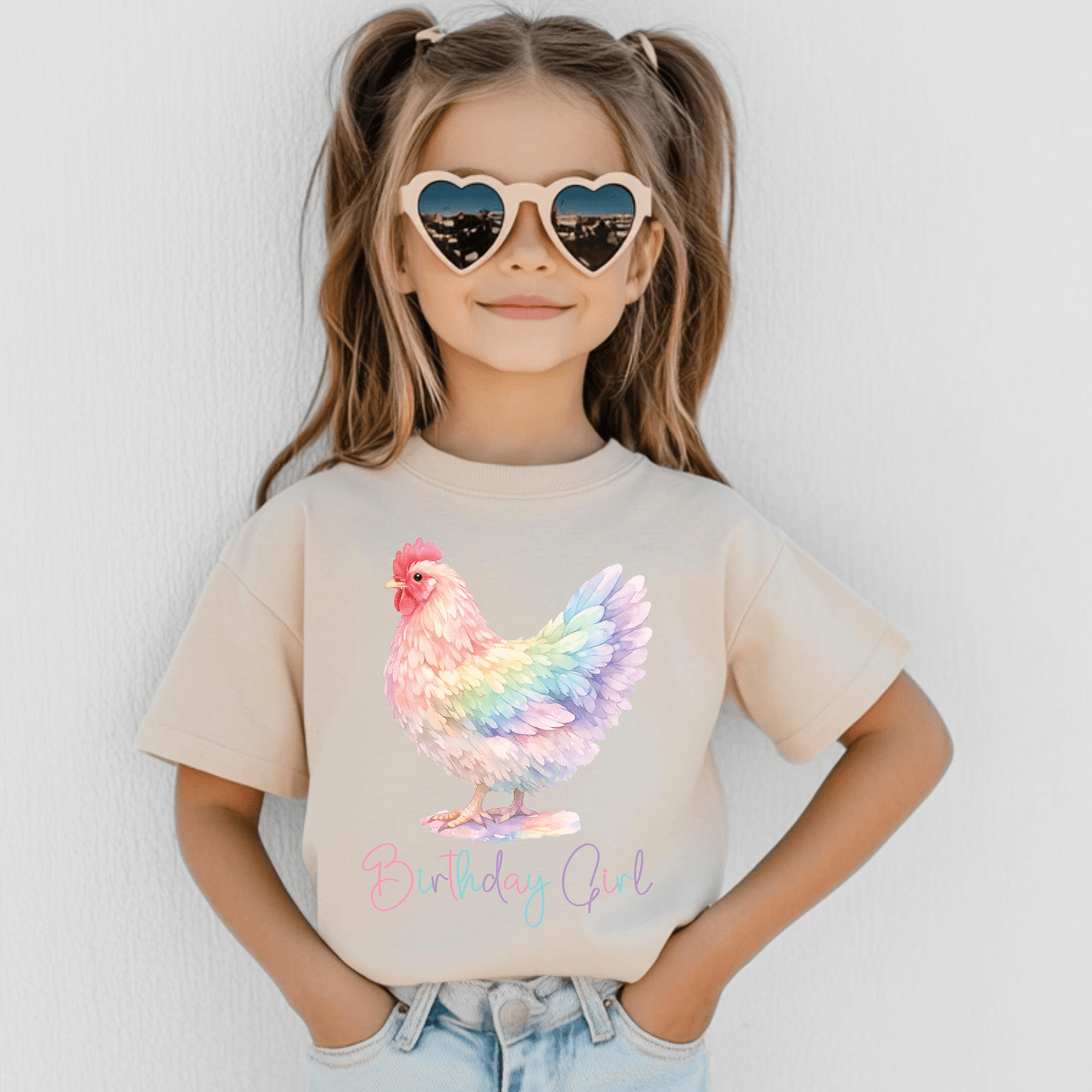 chicken birthday girl shirt, personalized chicken birthday shirt, farm birthday tee, cute hen birthday outfit, family ma