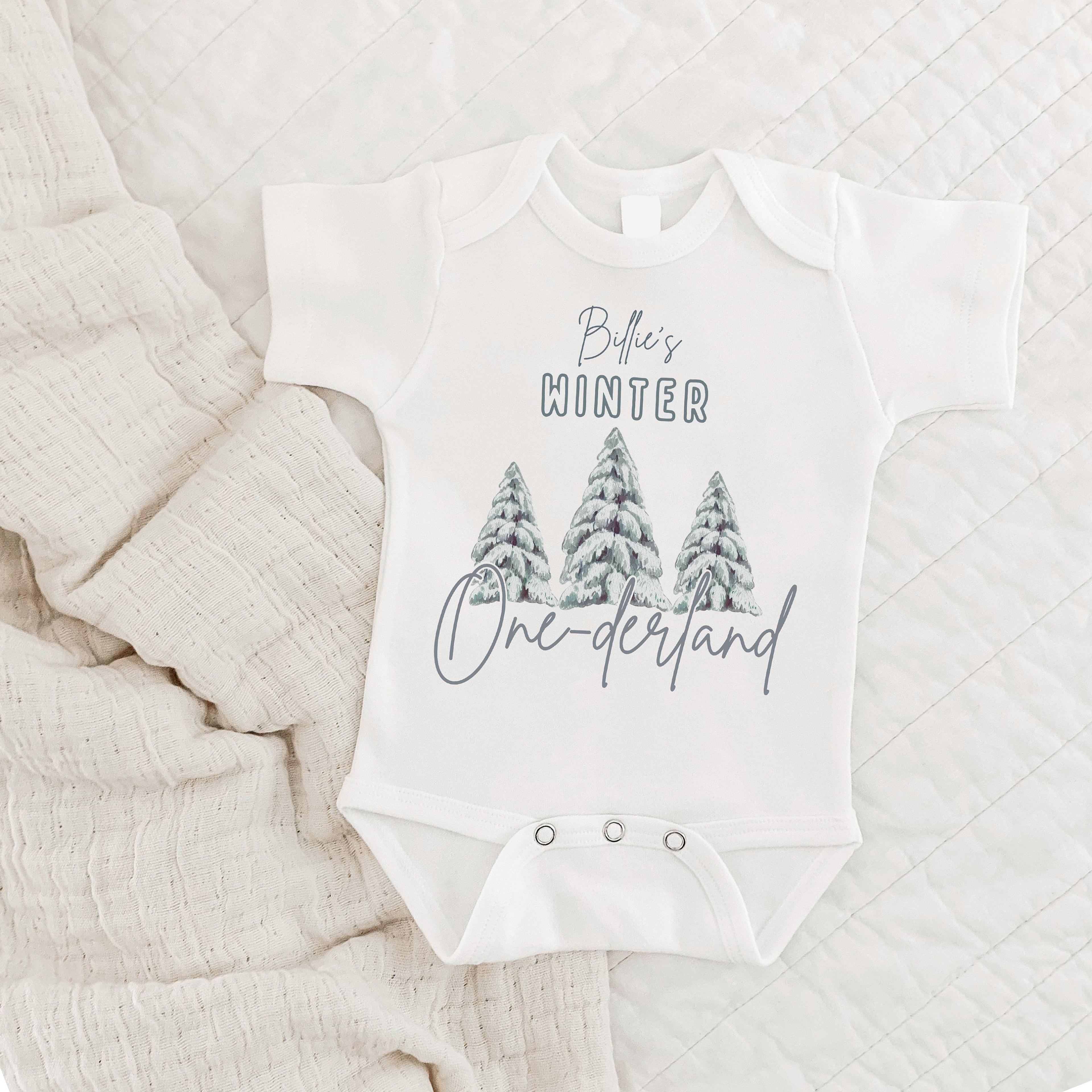 winter onederland birthday shirt, winter wonderland first birthday outfit, one birthday shirt, baby girl birthday tee, s