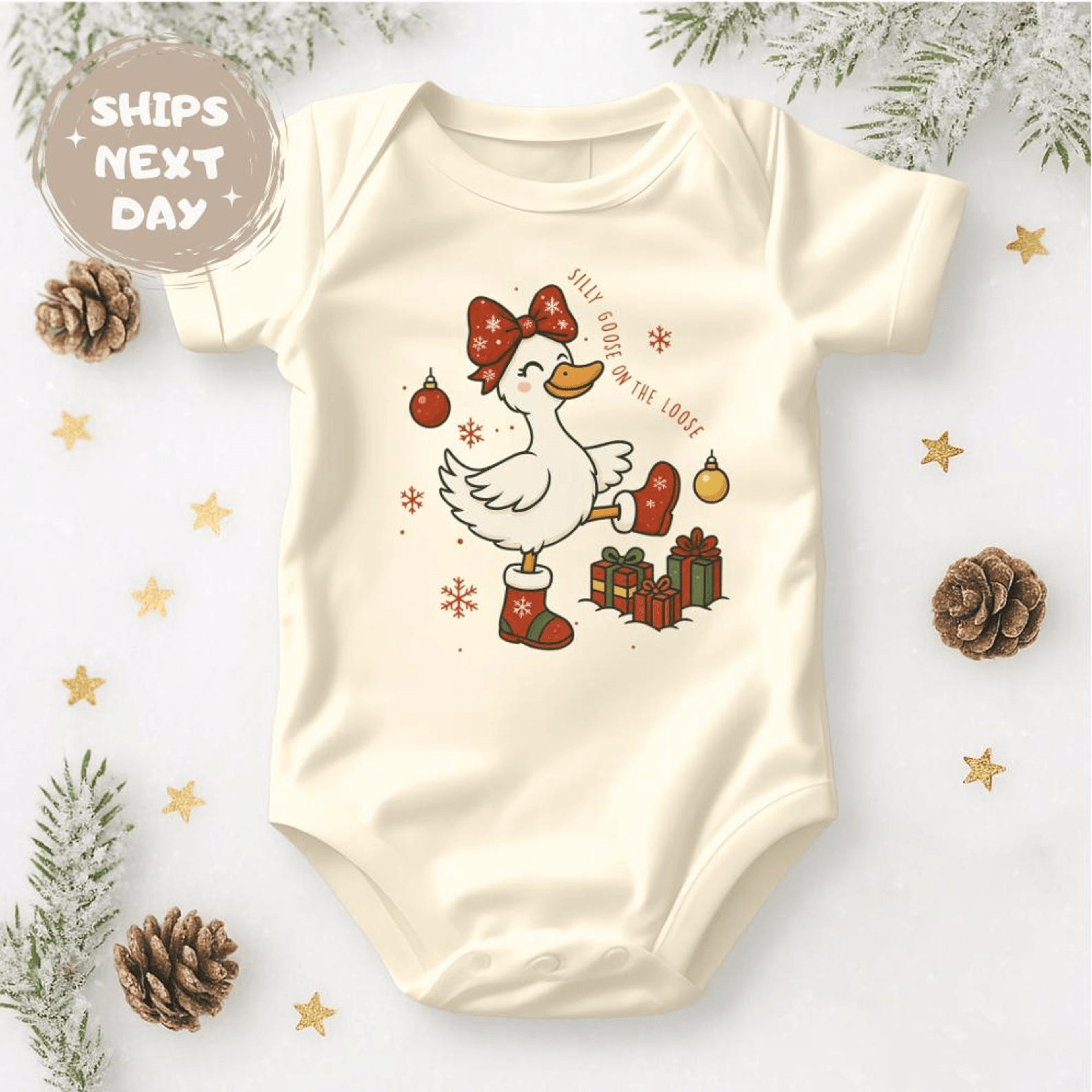 christmas goose kids sweatshirt, funny goose christmas sweater, cute holiday sweatshirt for children, xmas gift