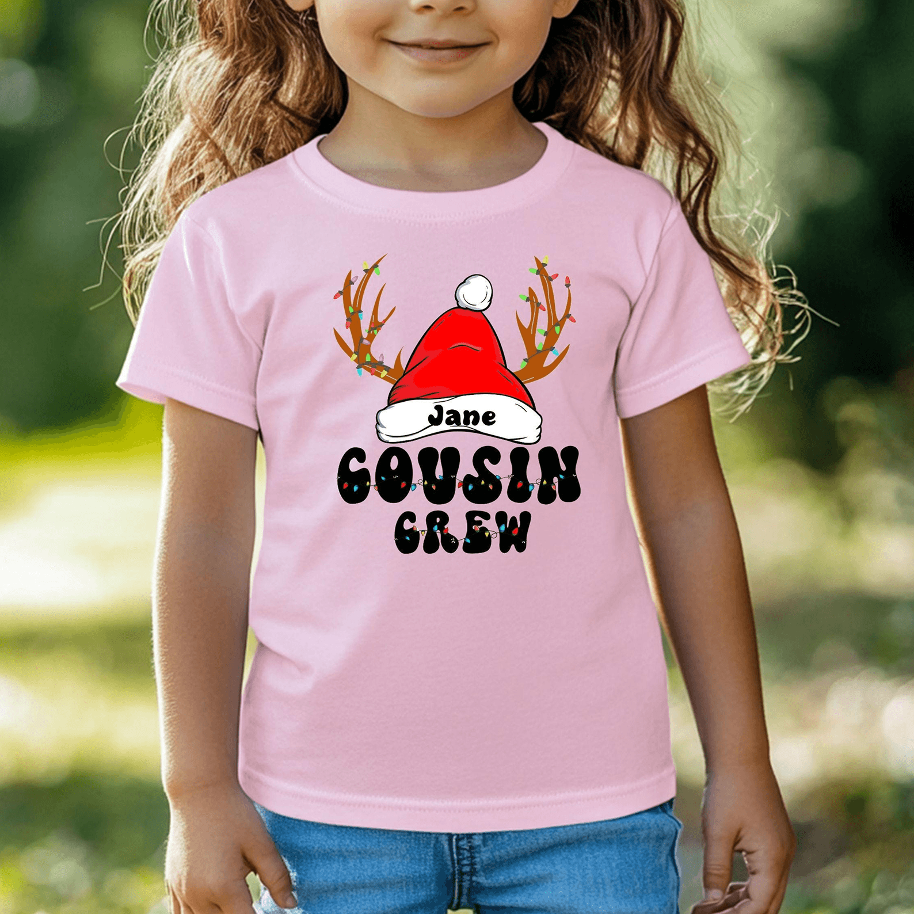 custom cousin crew christmas shirt, personalized cousin crew tee, matching family christmas shirt, holiday cousins gift