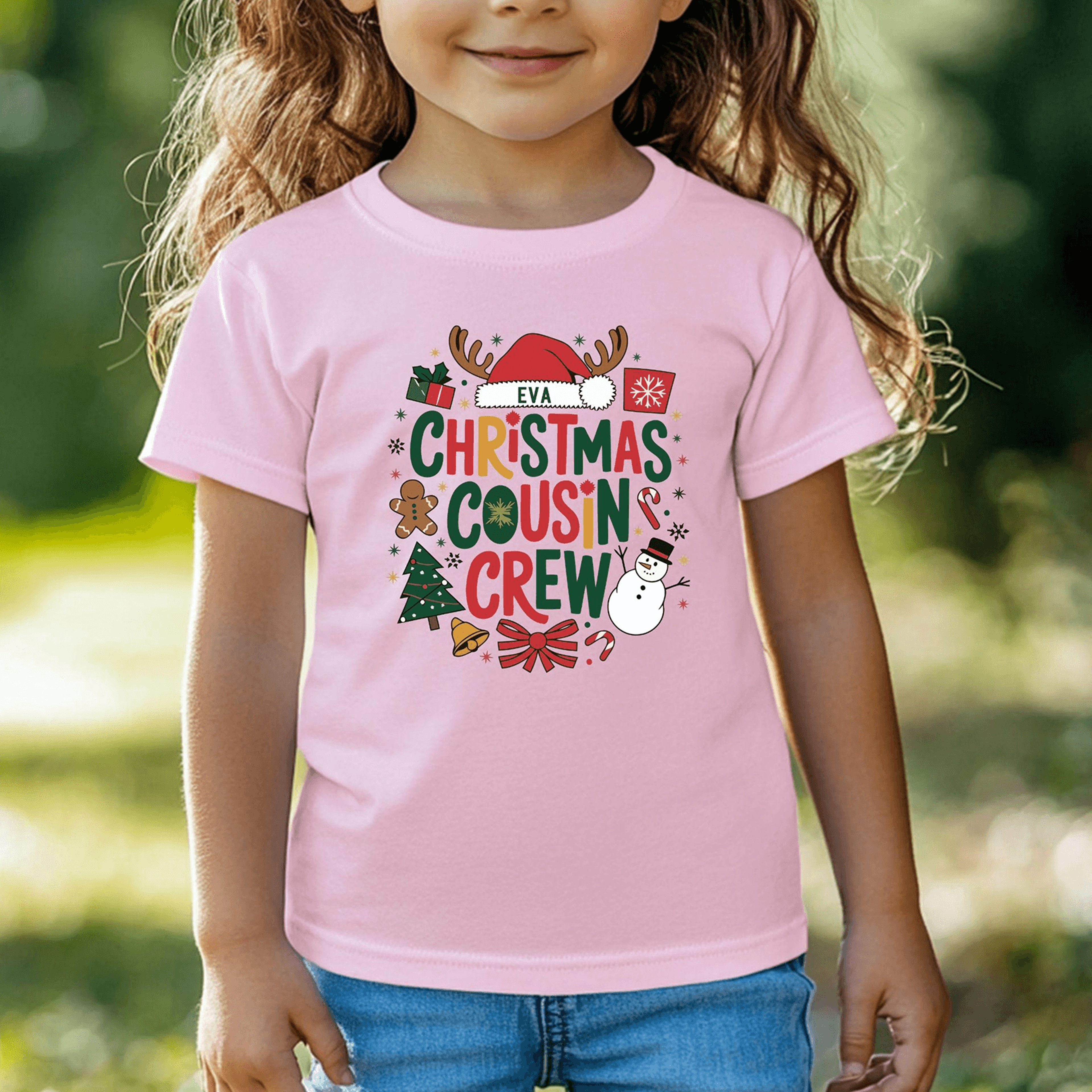 custom cousin crew christmas shirt, personalized cousin christmas tee, matching family holiday shirt, christmas gift