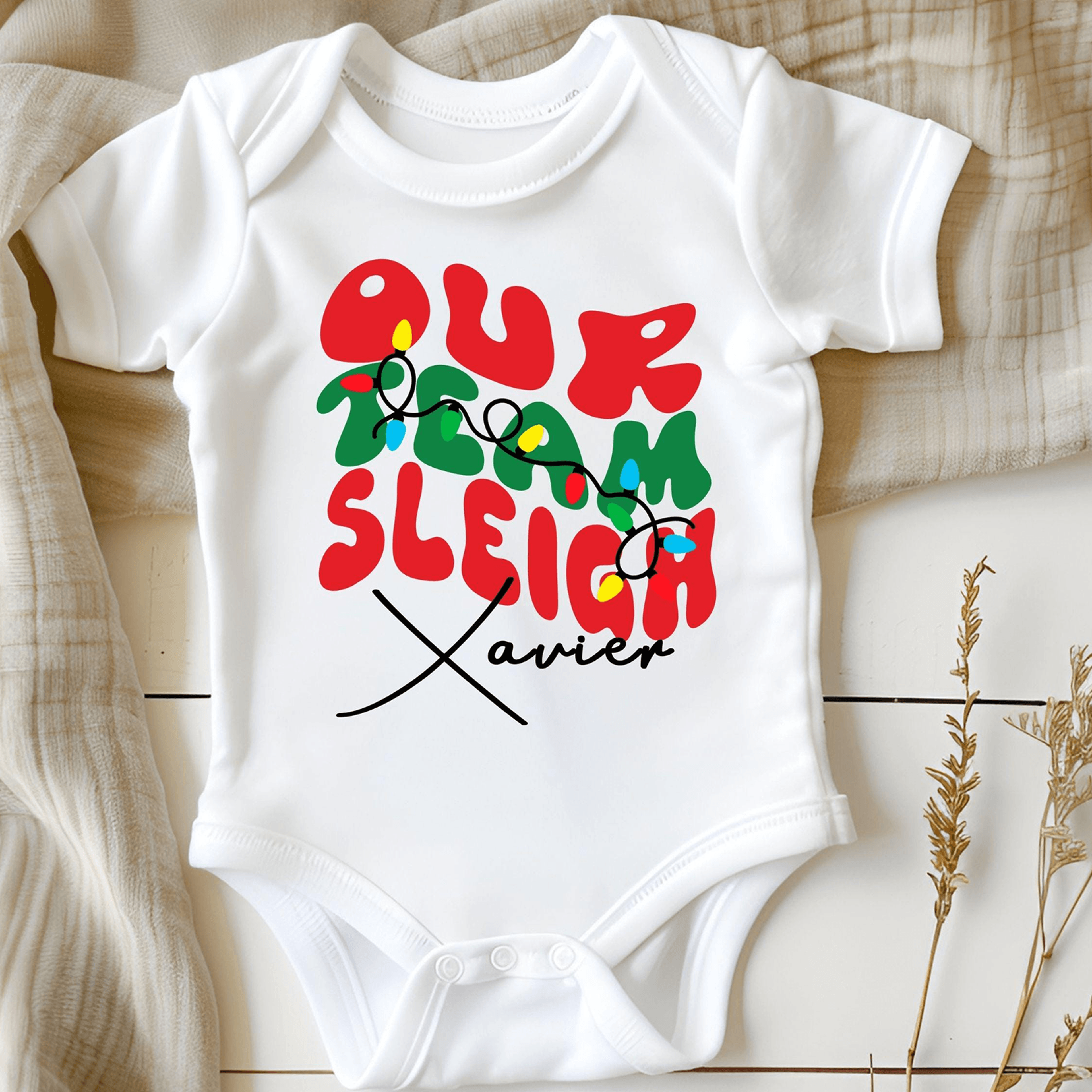 custom our team sleighs matching shirt, office christmas team shirt, funny coworker holiday tee, christmas work party gi