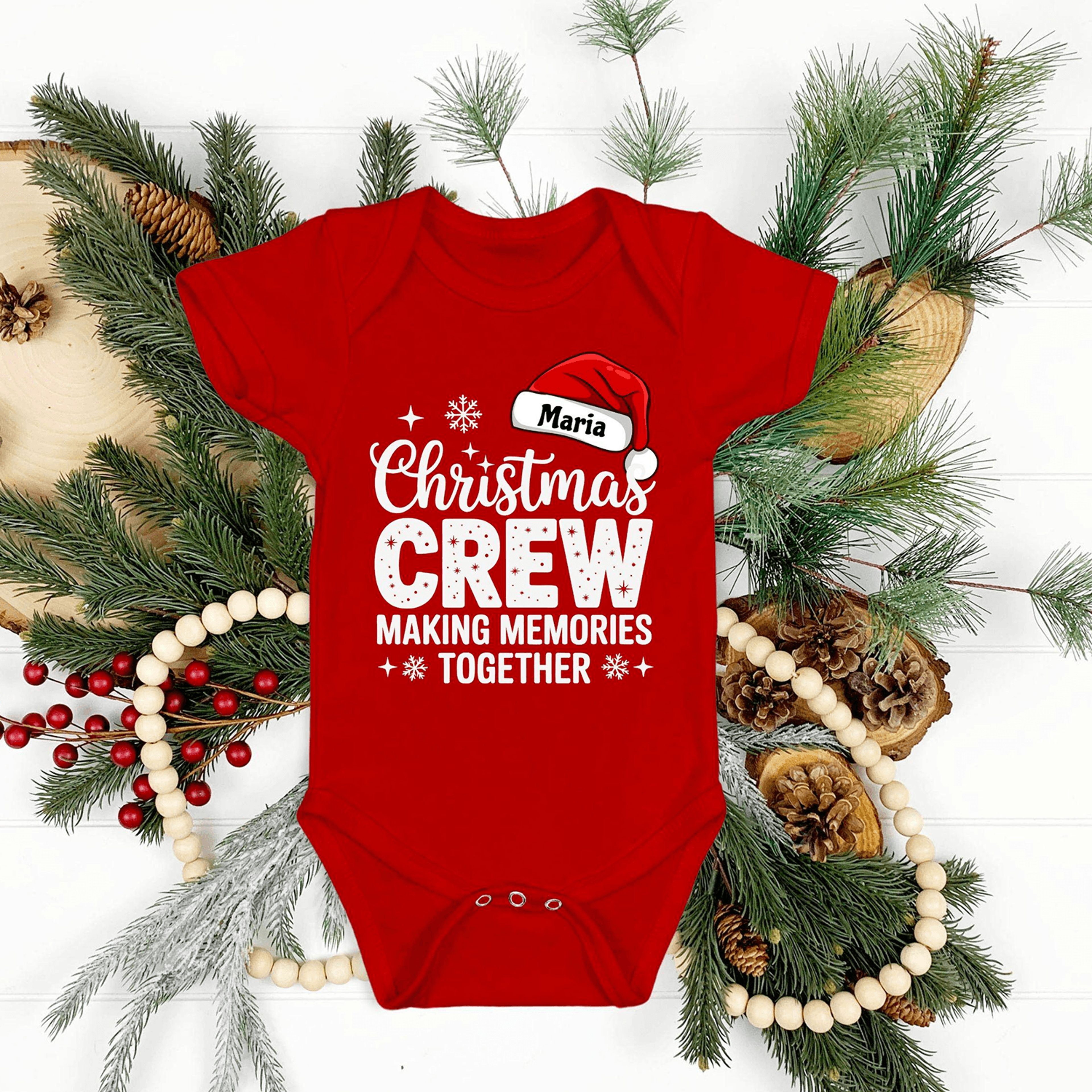 personalized christmas crew shirt, custom family christmas shirt, matching holiday crew tee, christmas family outfit gif